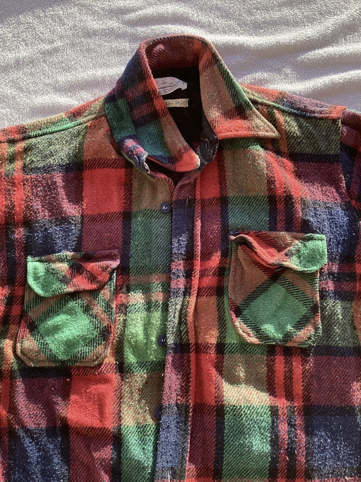 CPO Vtg authentic CPO model button multicolor plaid wool jacket Size US XL / EU 56 / 4 - 4 Thumbnail