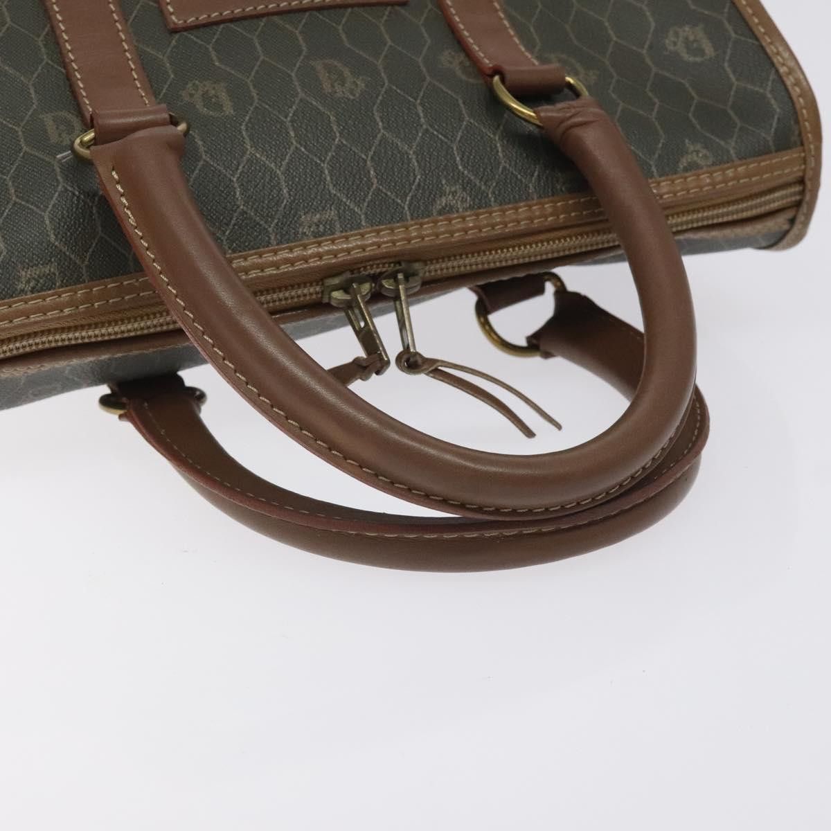 Dior DIOR Honeycomb Canvas Hand Bag Pvc Black Gold Size ONE SIZE - 7 Thumbnail