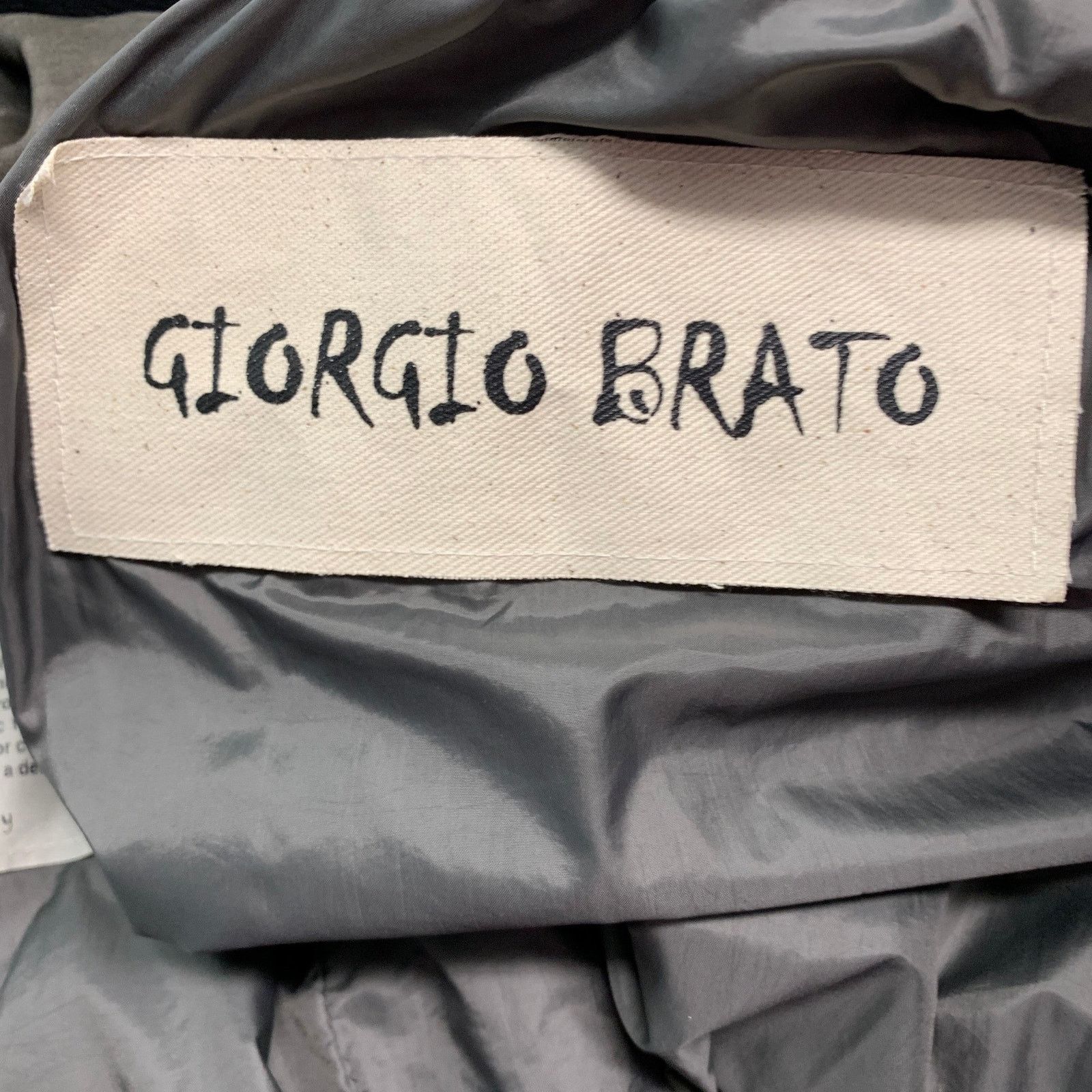 Giorgio Brato GIORGIO BRATO Size 6 Grey Leather Distressed Zip Up Jacket Size M / US 6-8 / IT 42-44 - 5 Thumbnail
