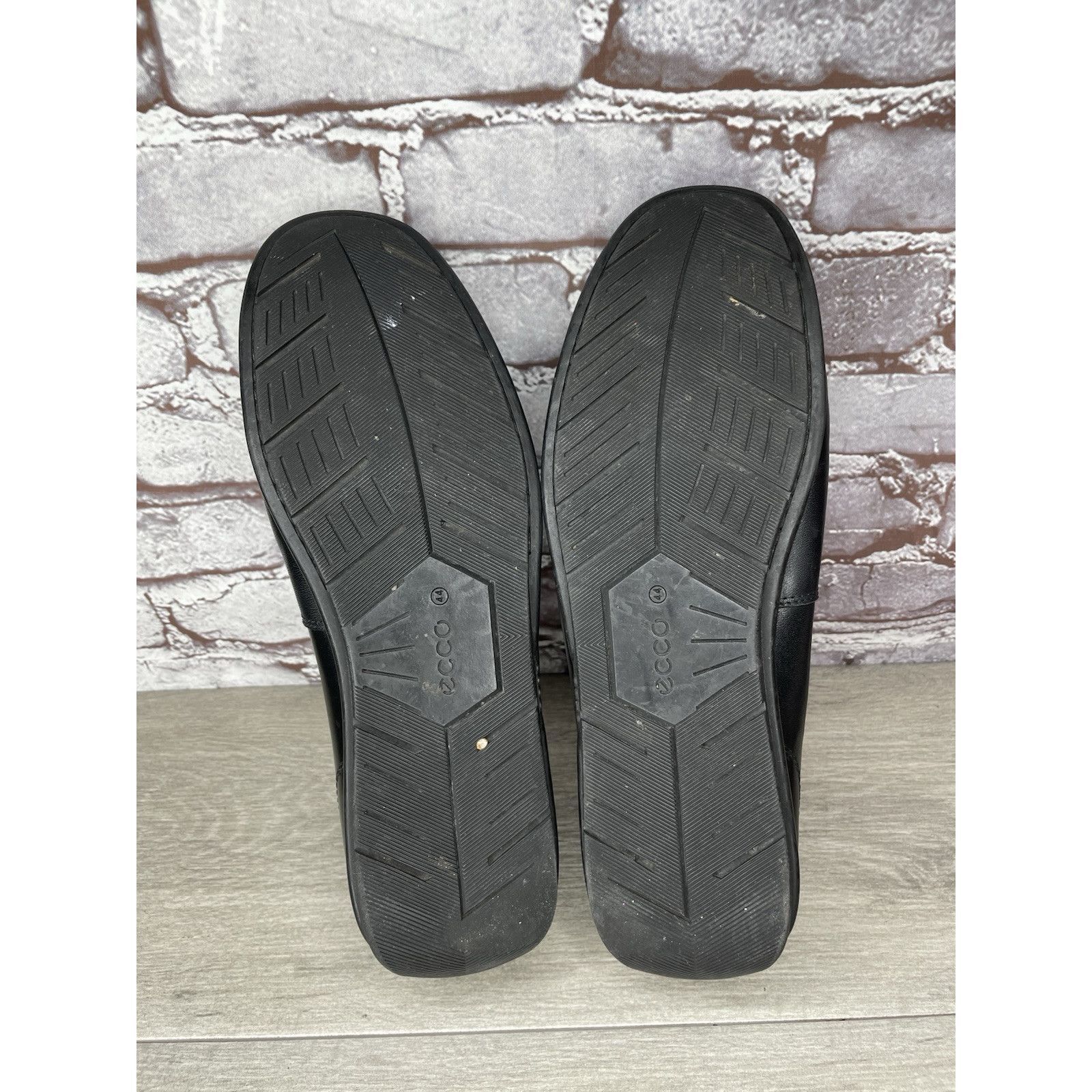 Ecco ECCO Black Leather Driving Loafers Mens Size 44 US 10-10.5 C Size US 11 / EU 44 - 19 Thumbnail