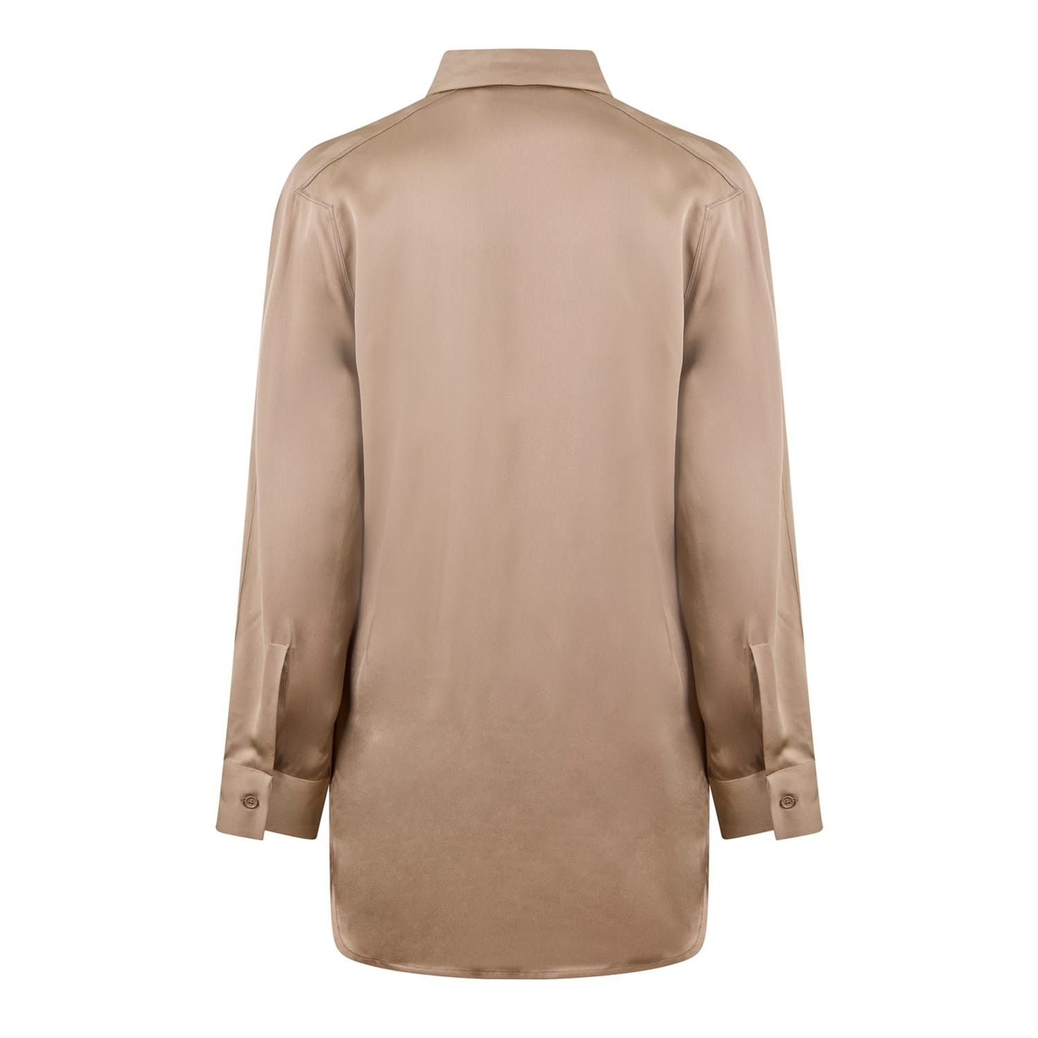 Bottega Veneta Bottega Veneta Regular Fit Long Sleeve Shirt in Brown Size XS / US 0-2 / IT 36-38 - 2 Thumbnail