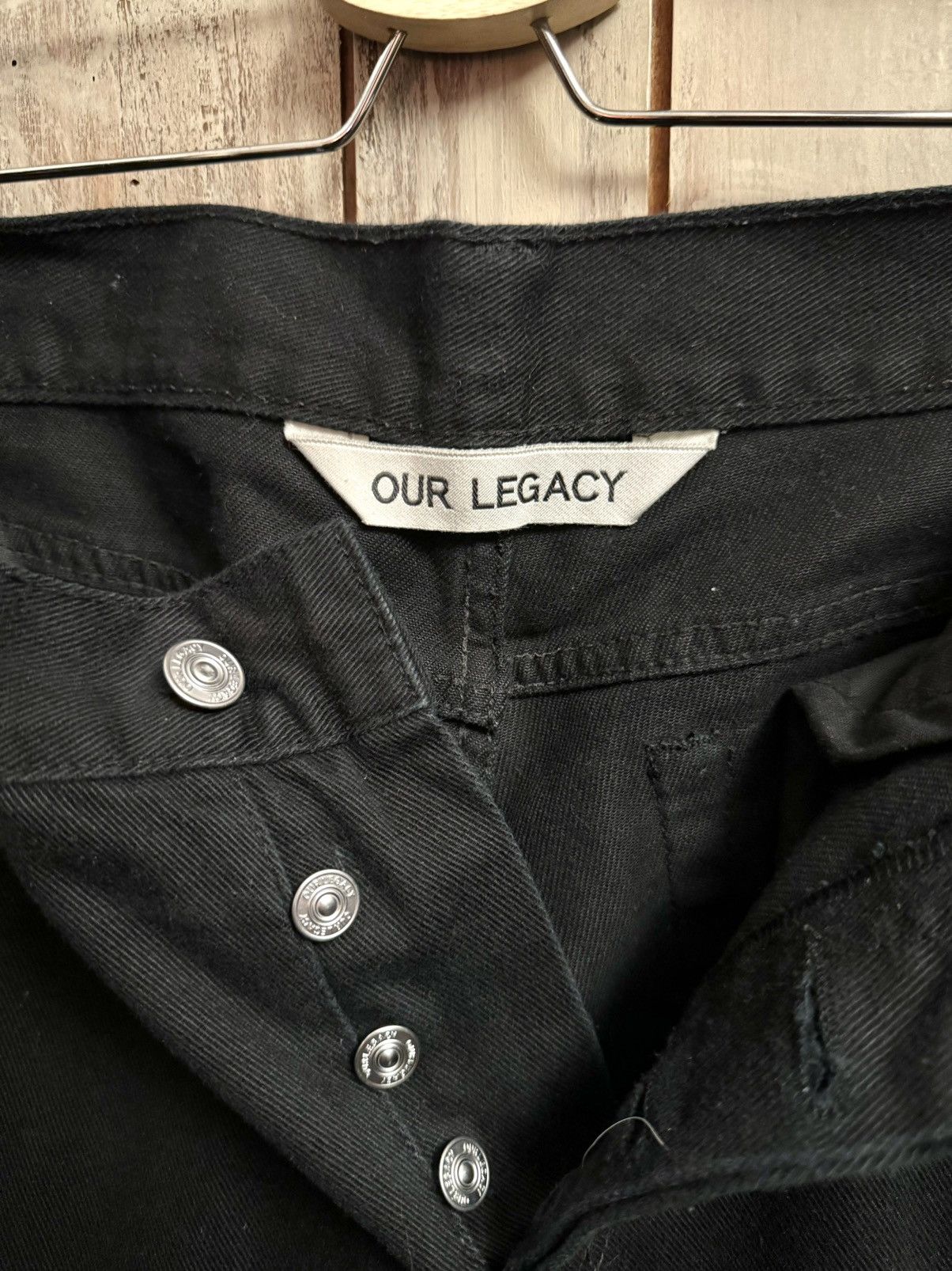 Our Legacy our legacy black cropped denim pants 32 us Size US 32 / EU 48 - 2 Thumbnail