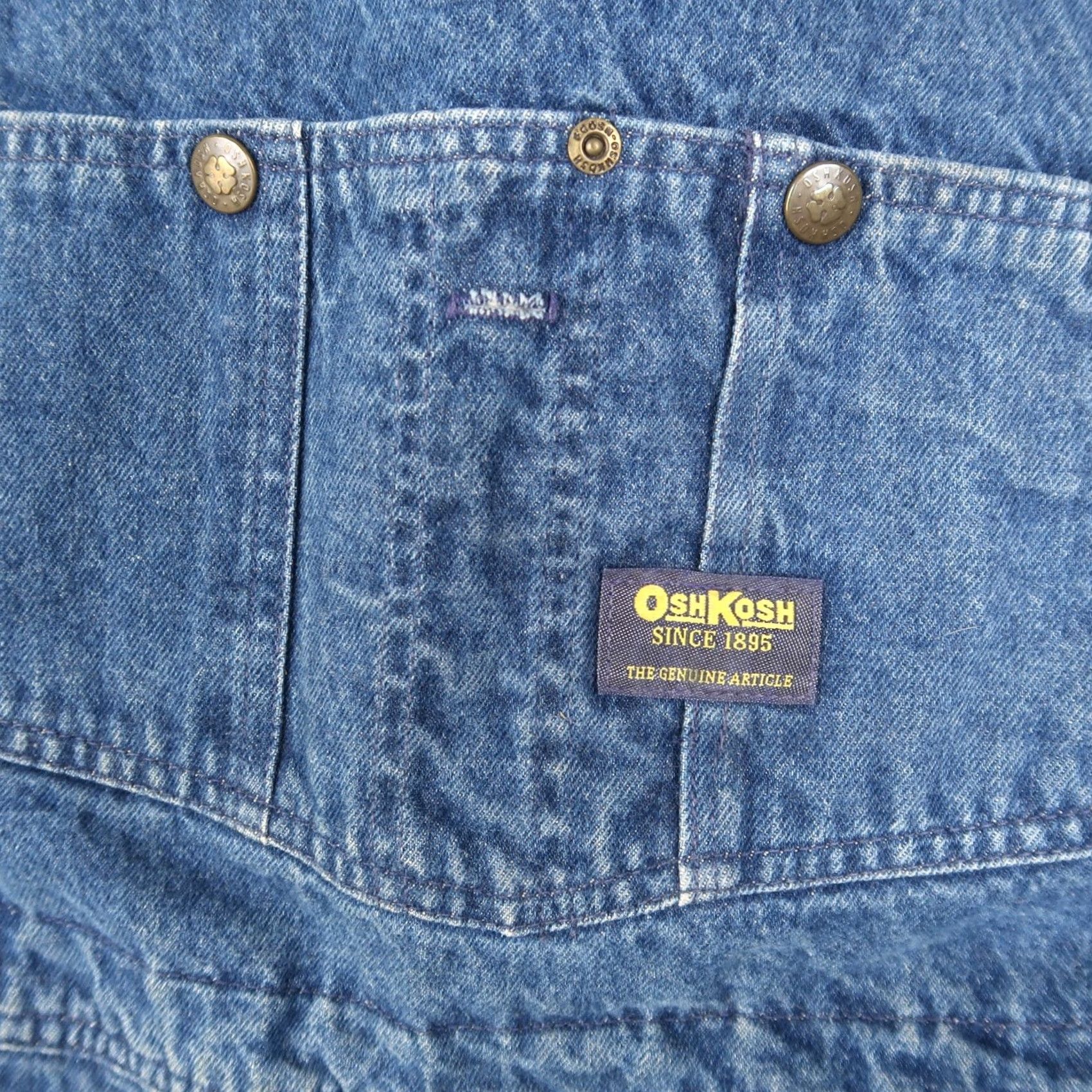 Vintage VINTAGE OshKosh B’Gosh Denim Overalls Mens 38x32 Blue 5-Pocket Denim Insulated USA 80s 90s Size US 38 / EU 54 - 4 Thumbnail