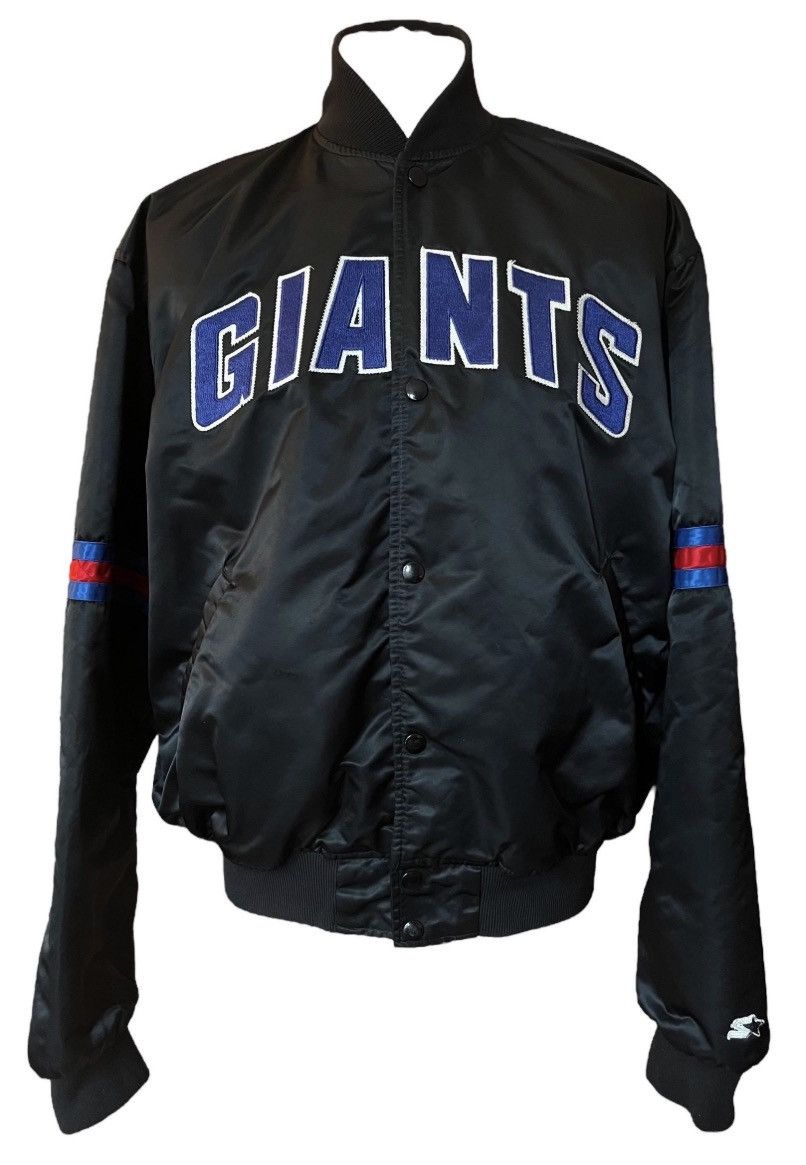 Starter Vintage 80/90s NFL New York Giants Satin Starter Bomber XL Size US XL / EU 56 / 4 - 4 Thumbnail