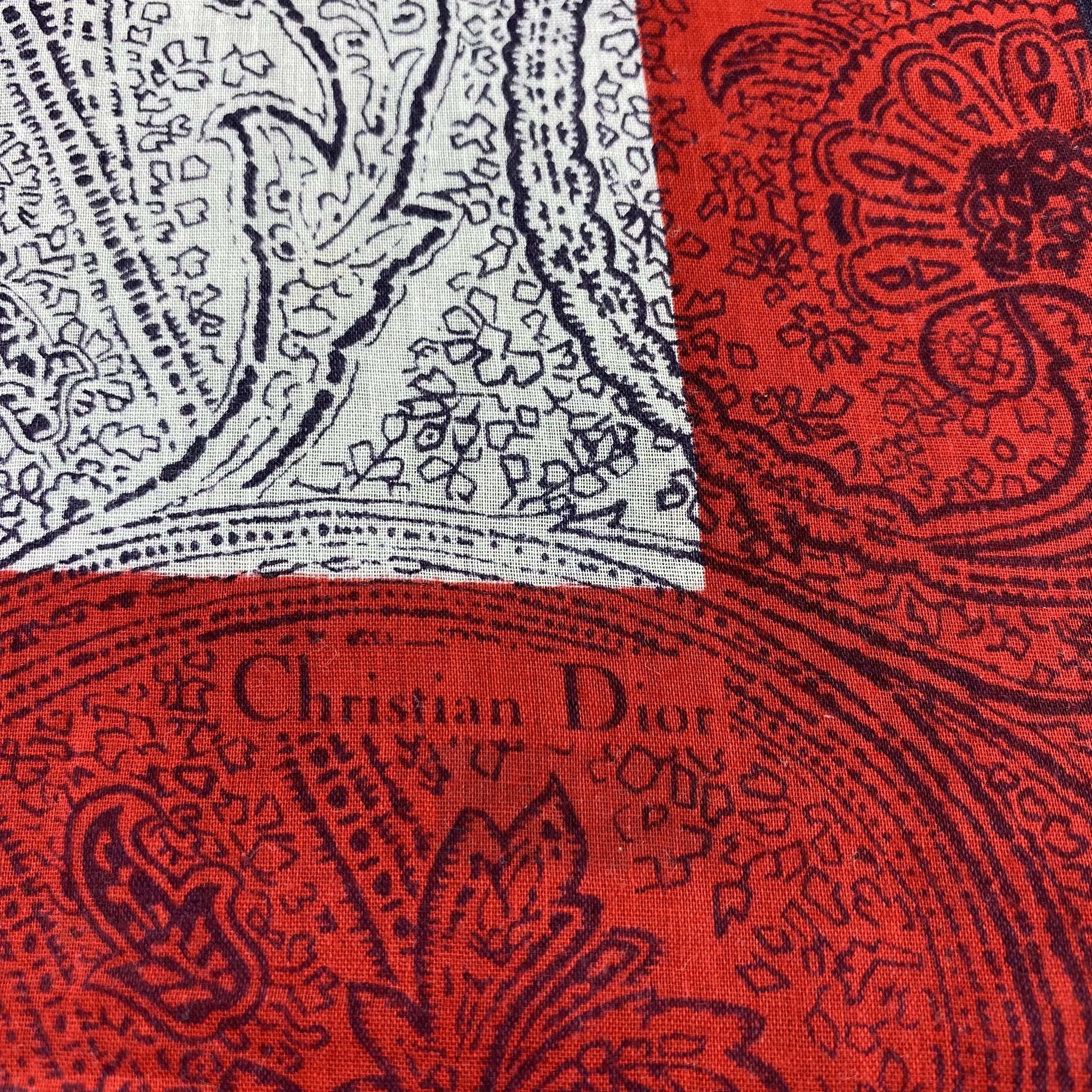 Designer Christian Dior Handkerchief / Bandana / Neckerchief -B647 Size ONE SIZE - 5 Thumbnail