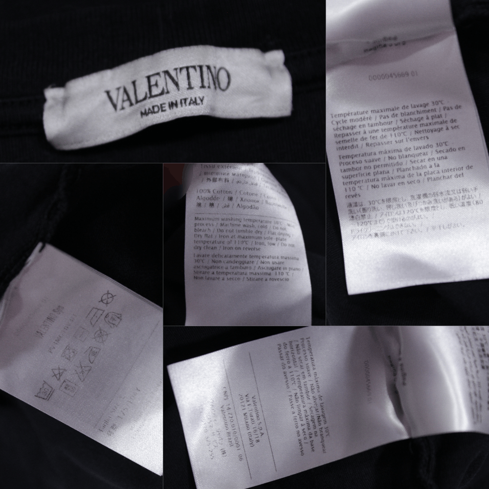 Valentino VLTN Big Logo Distressed T-Shirt Size US L / EU 52-54 / 3 - 9 Thumbnail