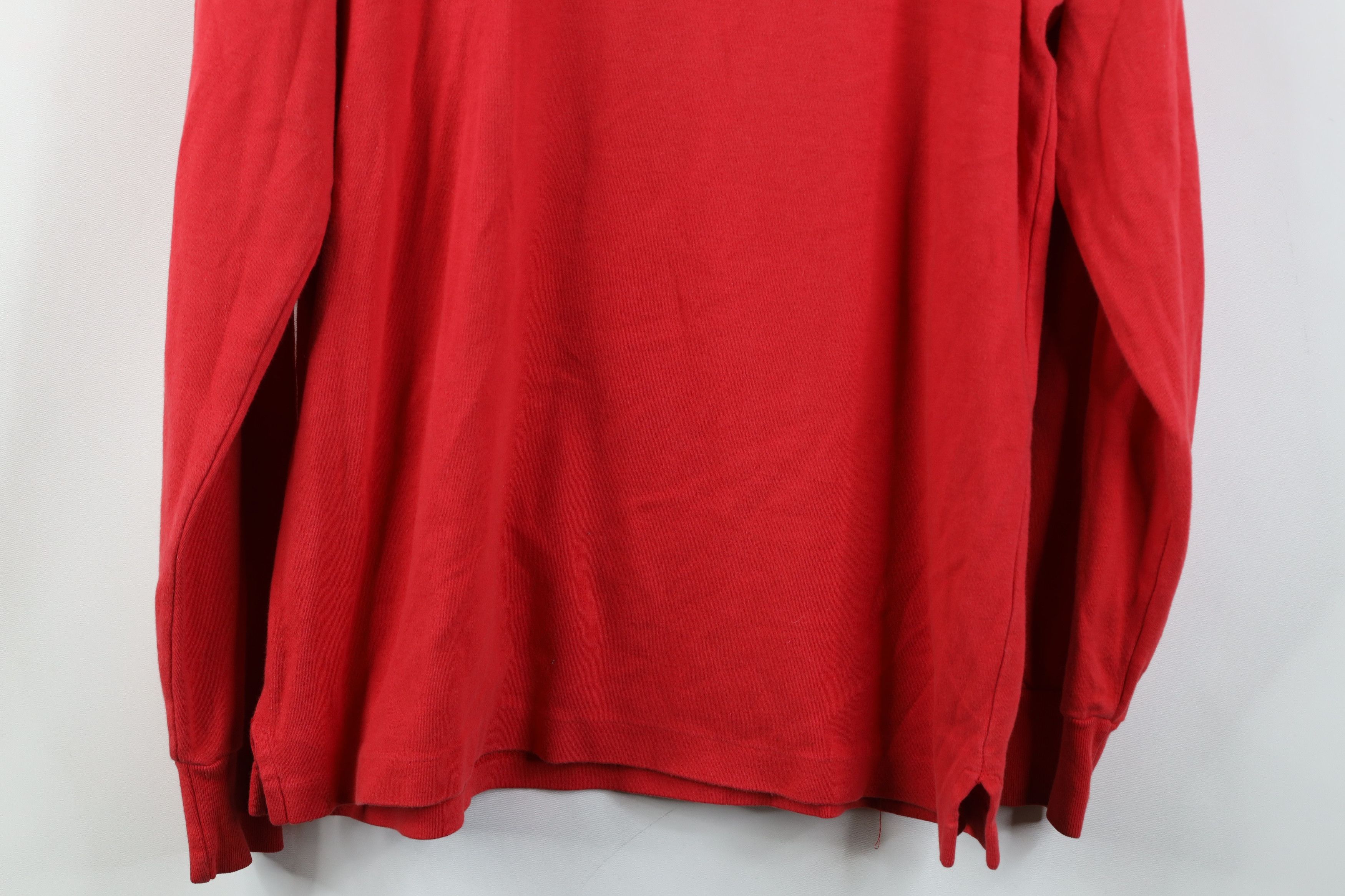 Ralph Lauren Vintage 80s 90s Ralph Lauren Cotton Turtleneck T-Shirt Red Size US M / EU 48-50 / 2 - 13 Thumbnail