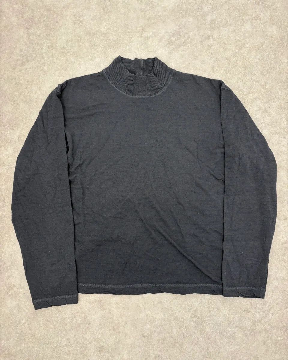 Issey Miyake 2000s Issey Miyake Steve Job Anthracite Black Turtleneck Sweater Size US S / EU 44-46 / 1 - 1 Thumbnail