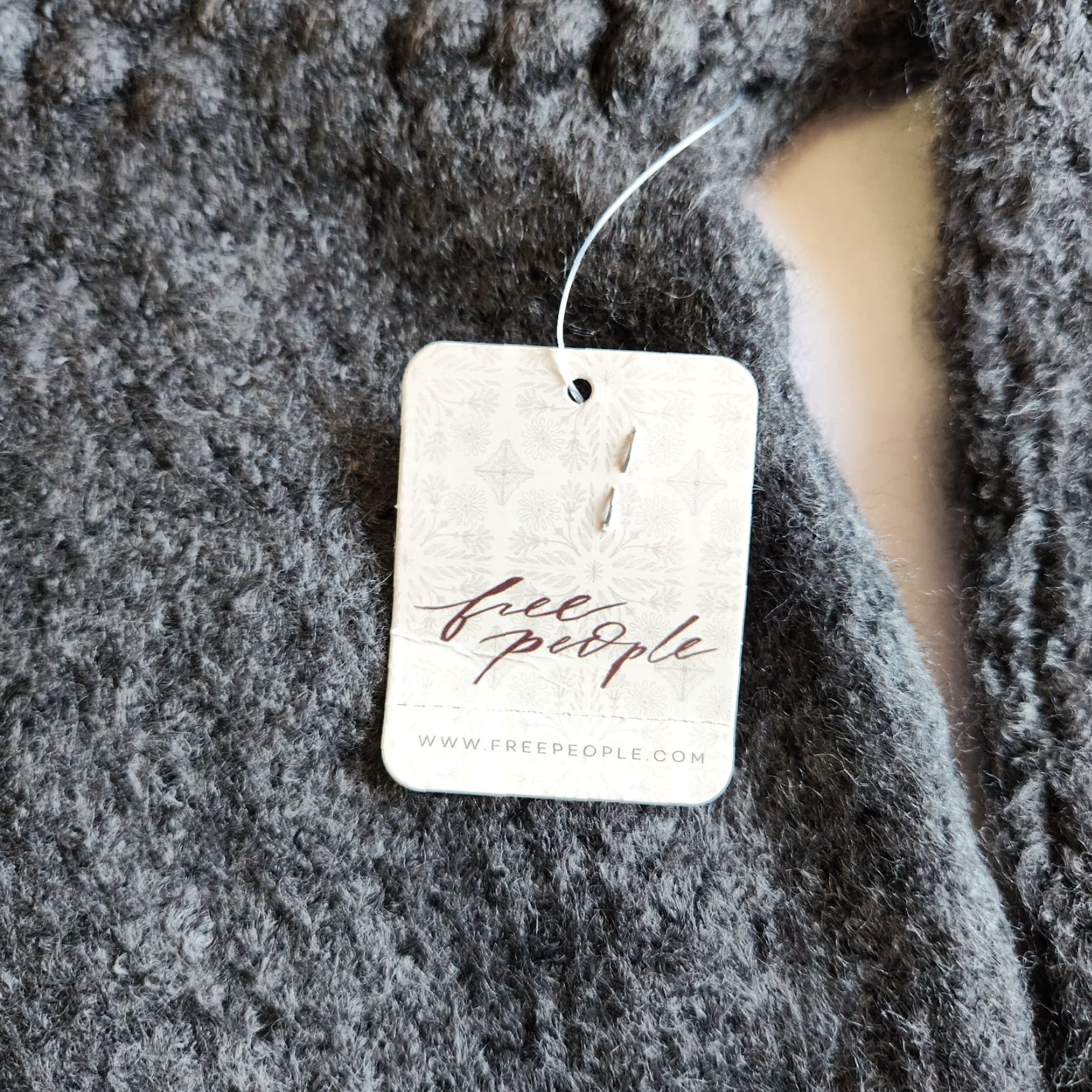 Free People Free People Sweater Womens S Charcoal Heather Knit Dolman Turtleneck Pullover NWT Regular Fall/Winter Size S / US 4 / IT 40 - 2 Thumbnail