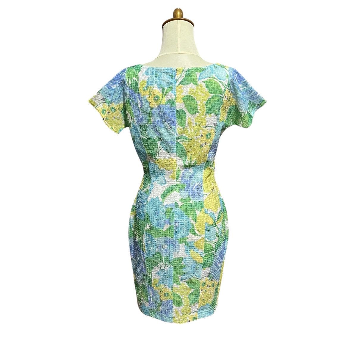 Christian Dior Monsieur Christian Dior Mid Length Floral Dress Size L / US 10 / IT 46 - 5 Thumbnail