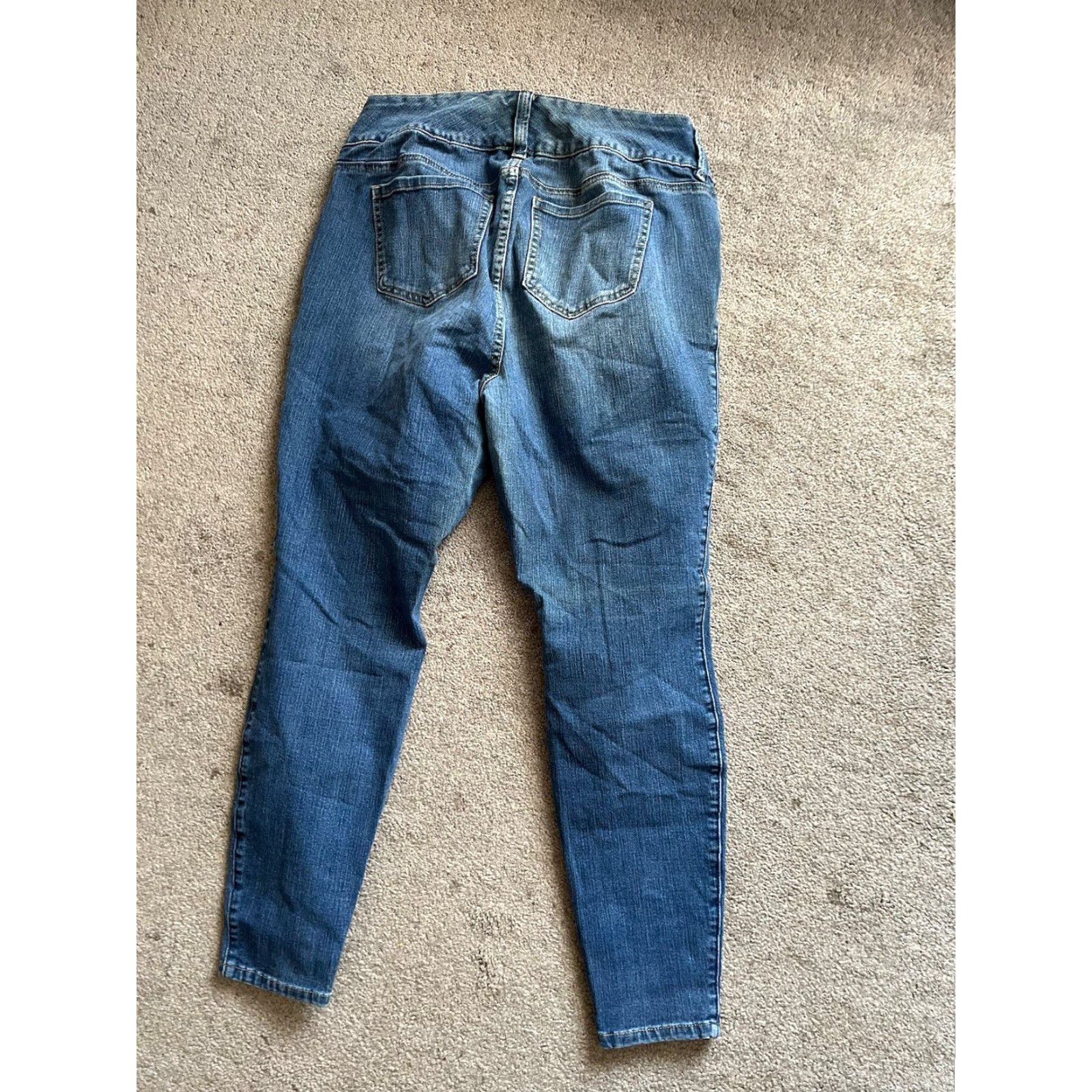 Torrid Torrid Jeans Women’s 12R High Rise Blue Denim Stretch 5-Pocket Regular Skinny City Hipster Rock Vintage: No Size 34" / US 12 / IT 48 - 3 Thumbnail