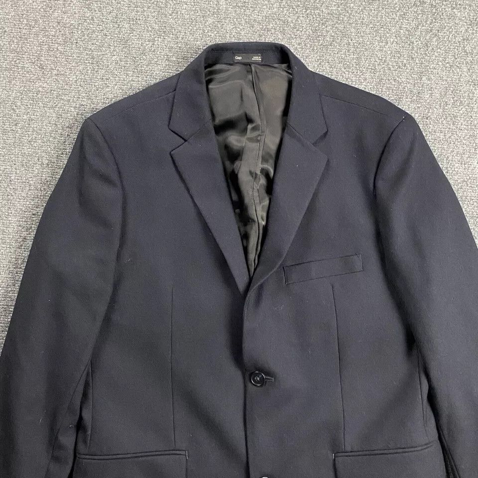 Gap Gap Blazer Men's 40R Tailored 2 Buttons Wool Blend Adults Size 40R - 2 Thumbnail