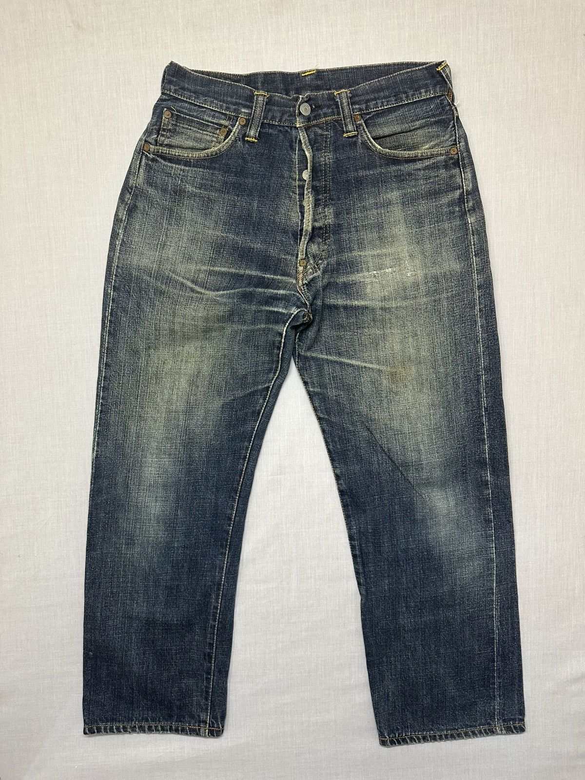 Evisu EVISU Ribbon Embroidered Denim Pants. Size US 32 / EU 48 - 2 Thumbnail