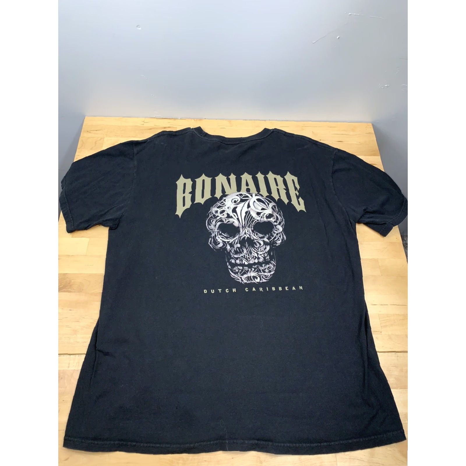 Vintage Bonafide Dutch Caribbean Skull T Shirt XL Black Short Sleeve Men The Duck Co Regular Crew Neck Size US XL / EU 56 / 4 - 3 Thumbnail