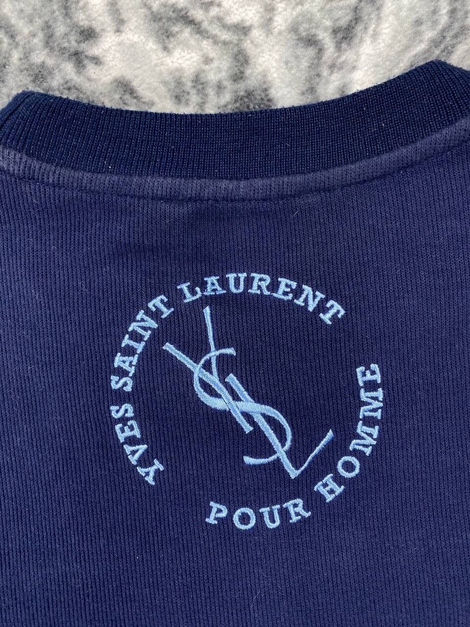 Yves Saint Laurent Vintage Yves Saint Laurent Sweatshirt Big Log Men Size L Size US L / EU 52-54 / 3 - 10 Thumbnail
