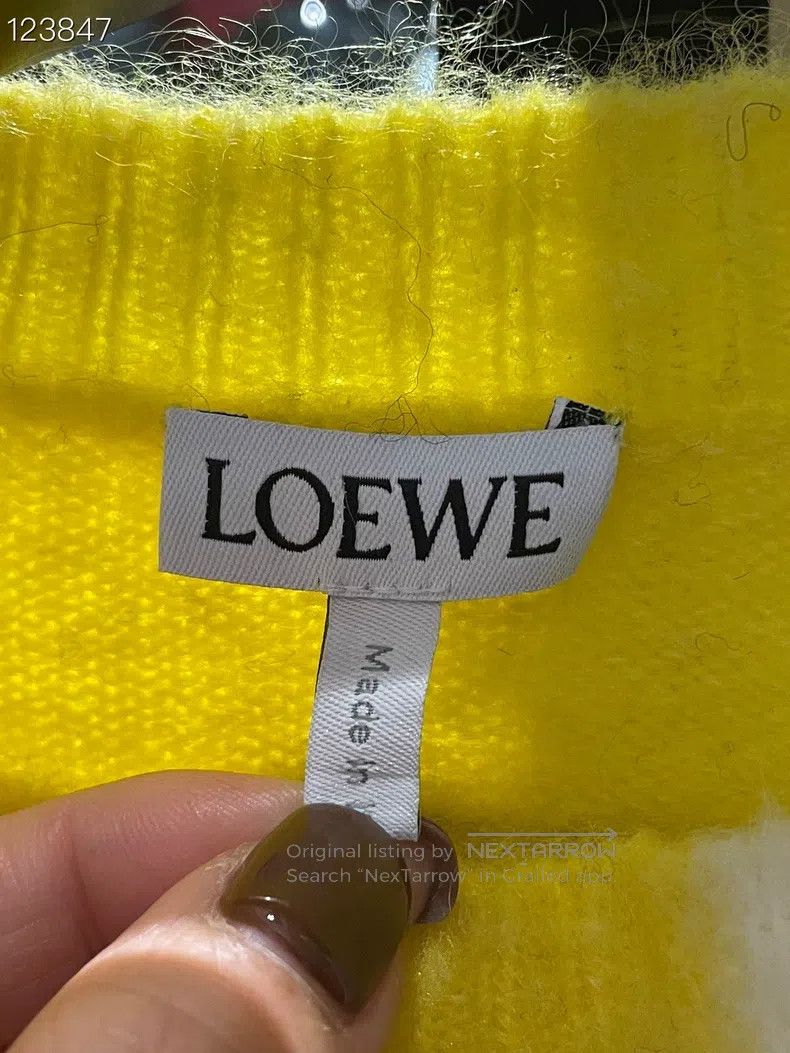 Loewe LOEWE Color Block Round Neck Mohair Knit Sweater Size L / US 10 / IT 46 - 3 Thumbnail