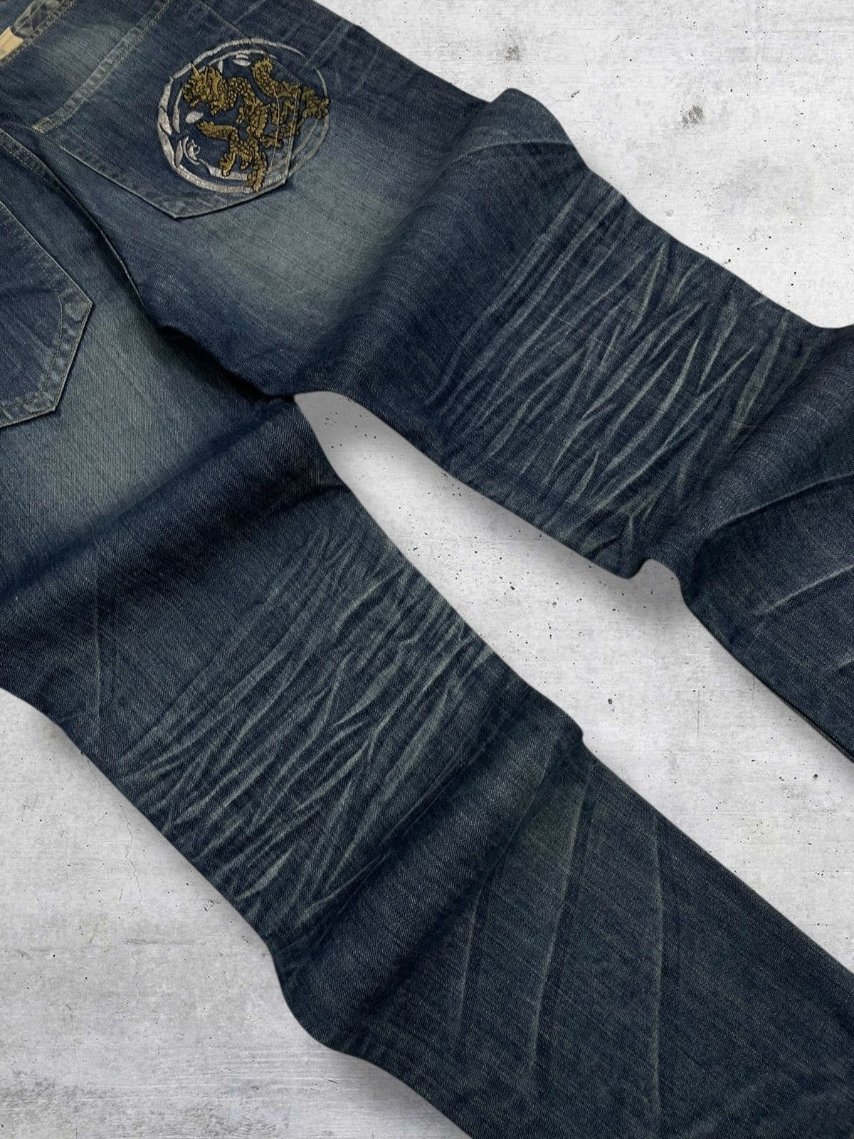 Tornado Mart VINTAGE OSAKA TRAIN TRADITIONAL CLASSIC RAW DISTRESSED DENIM Size US 30 / EU 46 - 14 Thumbnail