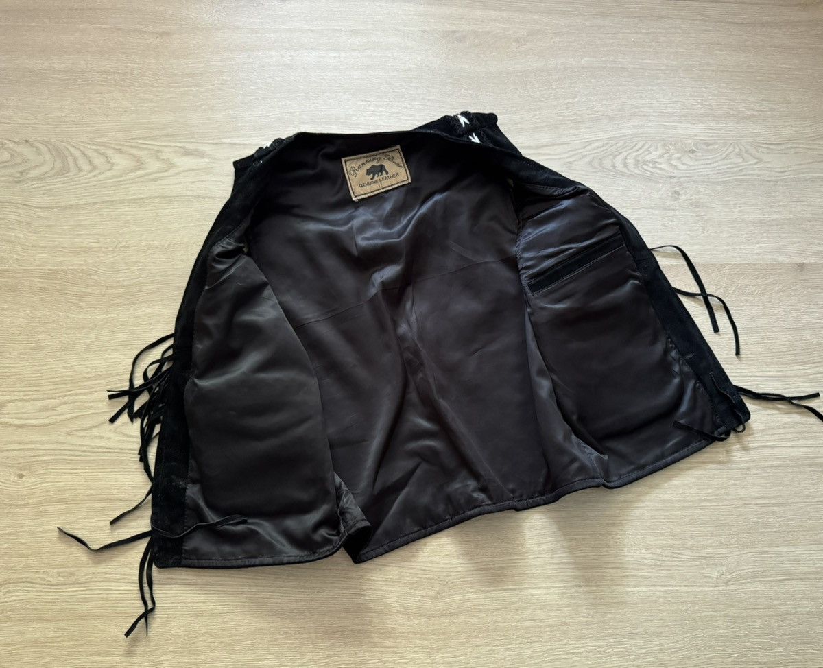 Cowboy Equipment Vintage Western Cowboy Genuine Leather Black Vest Size US S / EU 44-46 / 1 - 4 Thumbnail