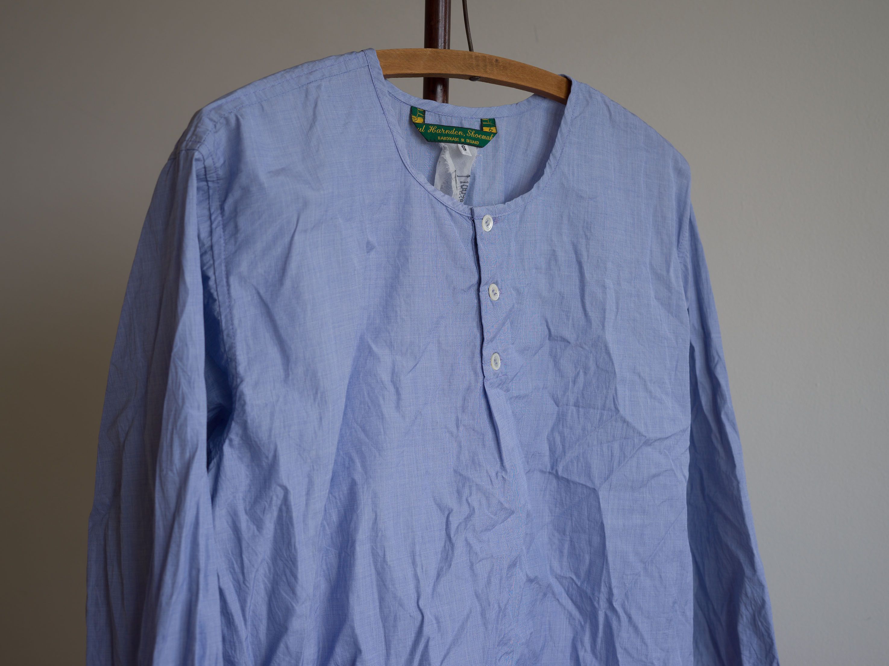 希少 Paul Harnden cotton band coller shirt Paul Harnden cotton band coller shirt size S | eBay