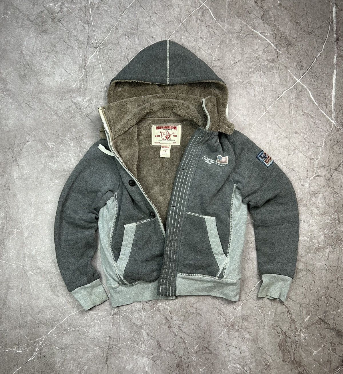 Vintage True Religion Hype Zip Hoodie Y2K