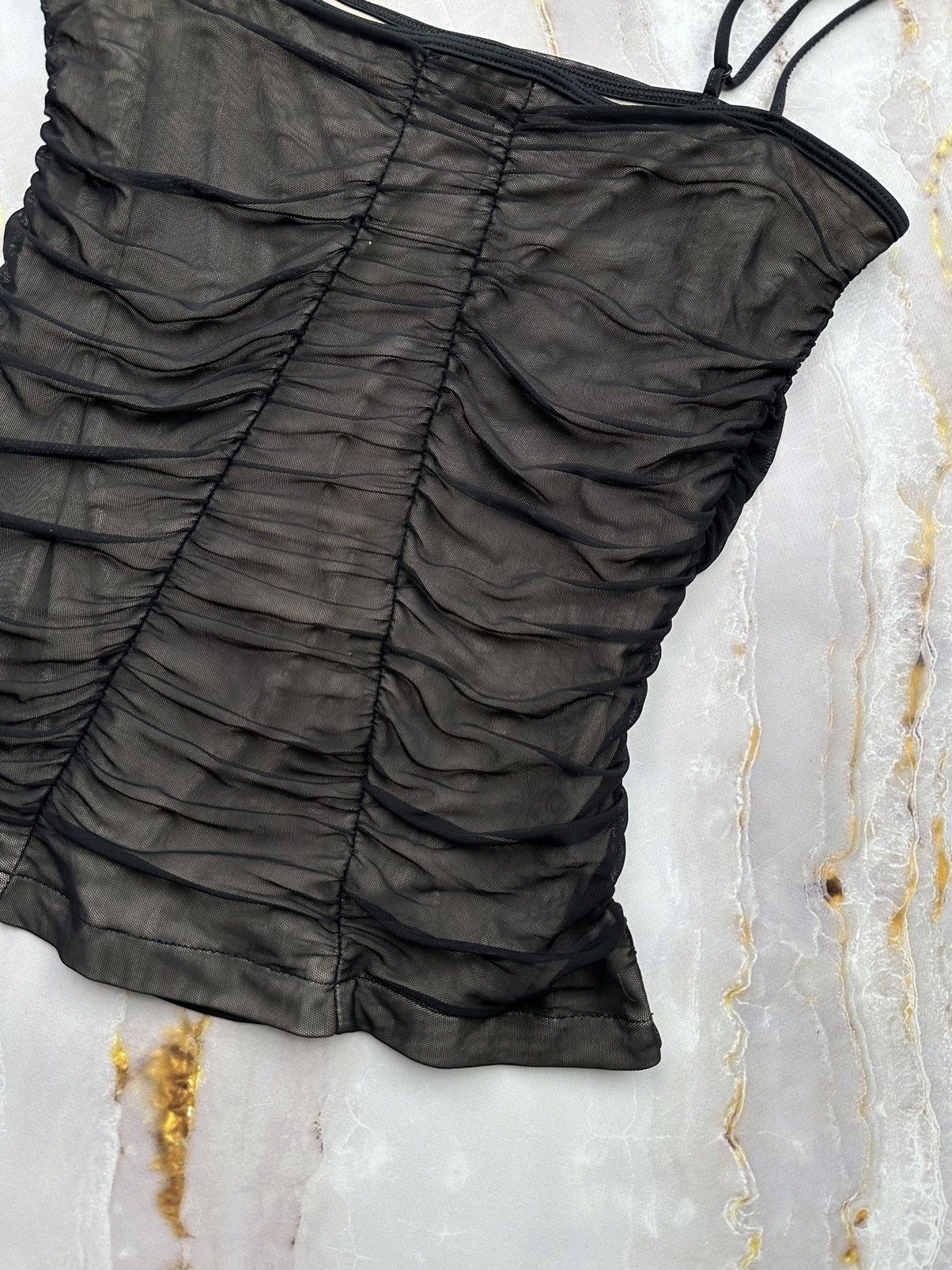 Japanese Brand Vintage Pleated Tank Top Size XS / US 0-2 / IT 36-38 - 5 Thumbnail