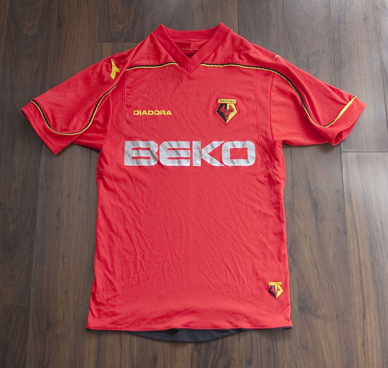 Diadora Watford F.C Jersey Size S Diadora Size US S / EU 44-46 / 1 - 1 Thumbnail