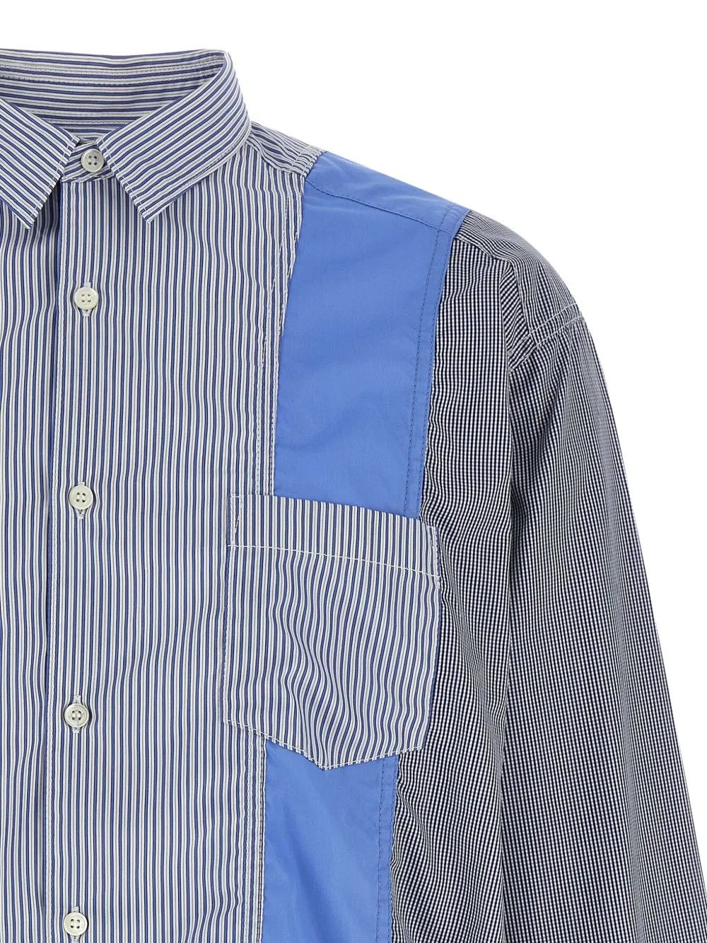 Comme des Garcons Homme o1tko10326 Reconstructed Stripe Shirt in Multicolor Size US S / EU 44-46 / 1 - 4 Thumbnail