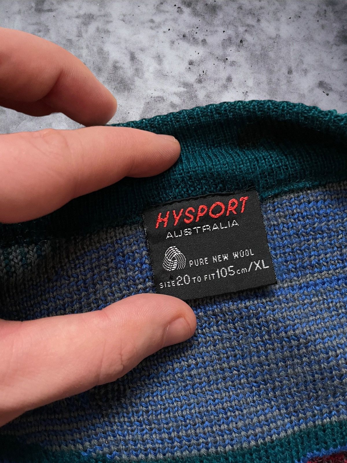 Coogi × Vintage Coogi Style 3D Knit Hysport Australia Wool Cardigan Size US XL / EU 56 / 4 - 5 Thumbnail