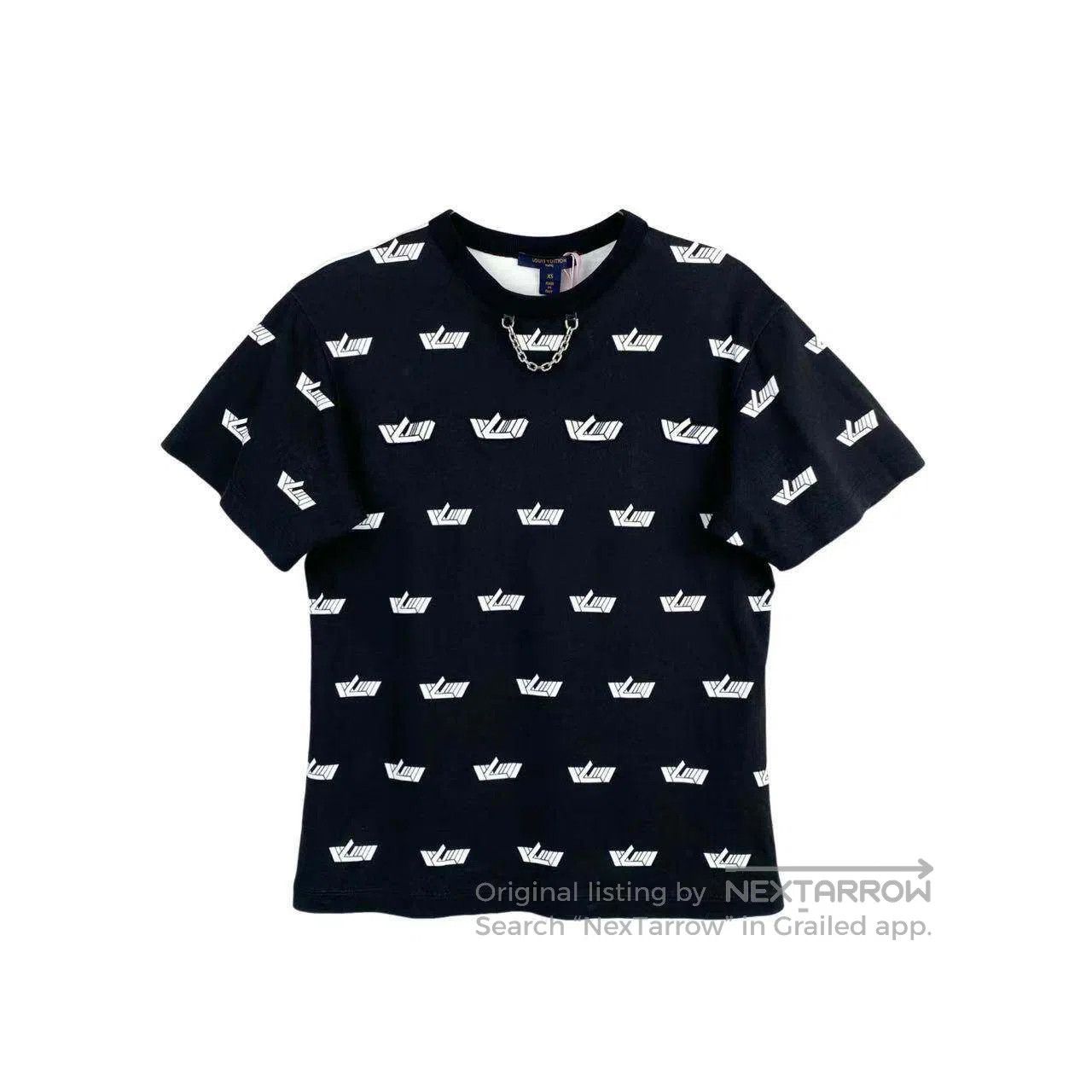 Louis Vuitton Louis Vuitton Black and white aircraft print chain short s Size XS / US 0-2 / IT 36-38 - 1 Thumbnail
