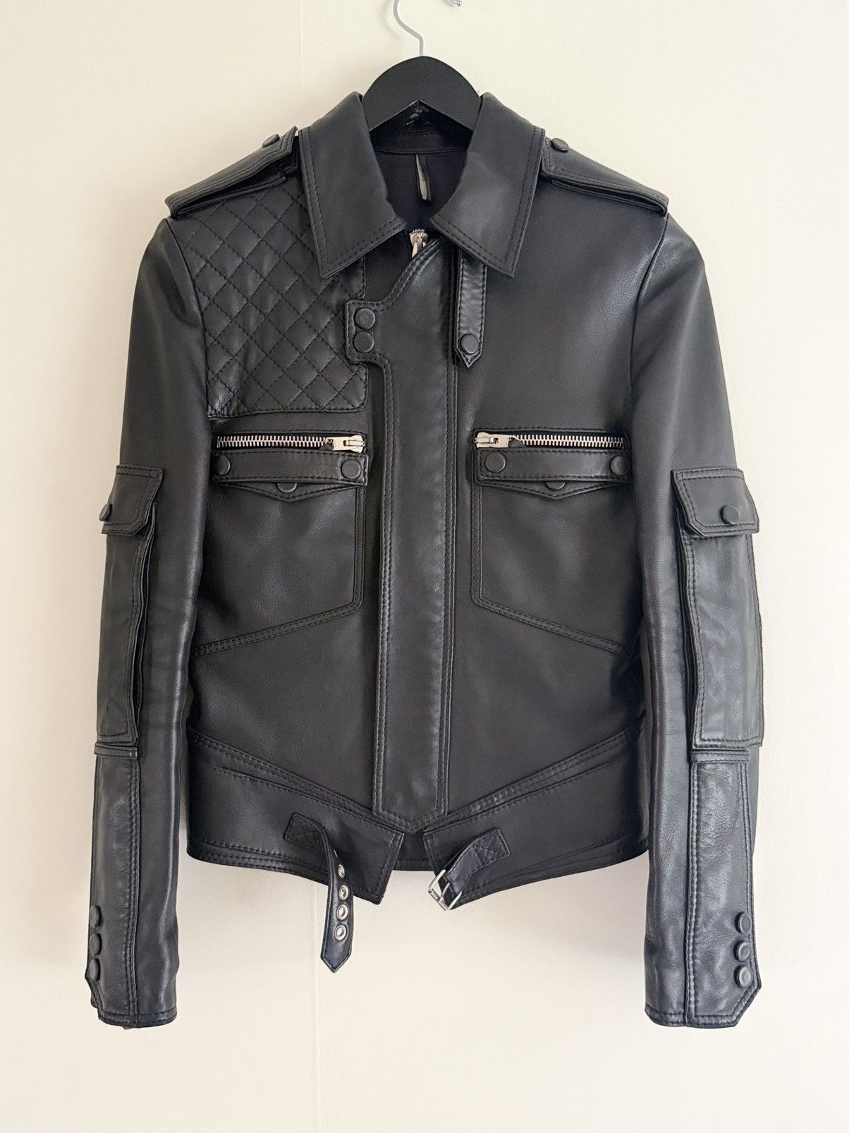 Dior Stud Homme Leather Jacket 44 XS Dior | Grailed
