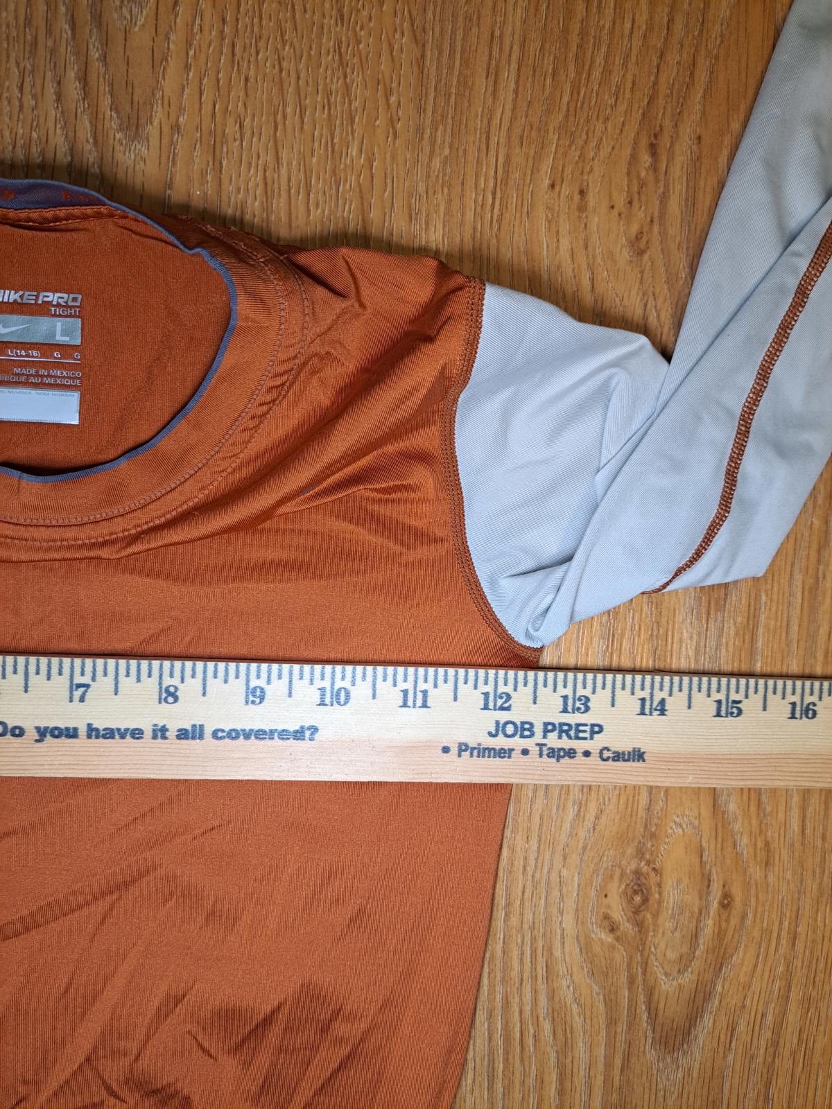 Nike Nike Pro Athletic Shirt Boy Large 14-16 Orange White Fit Size ONE SIZE - 7 Thumbnail