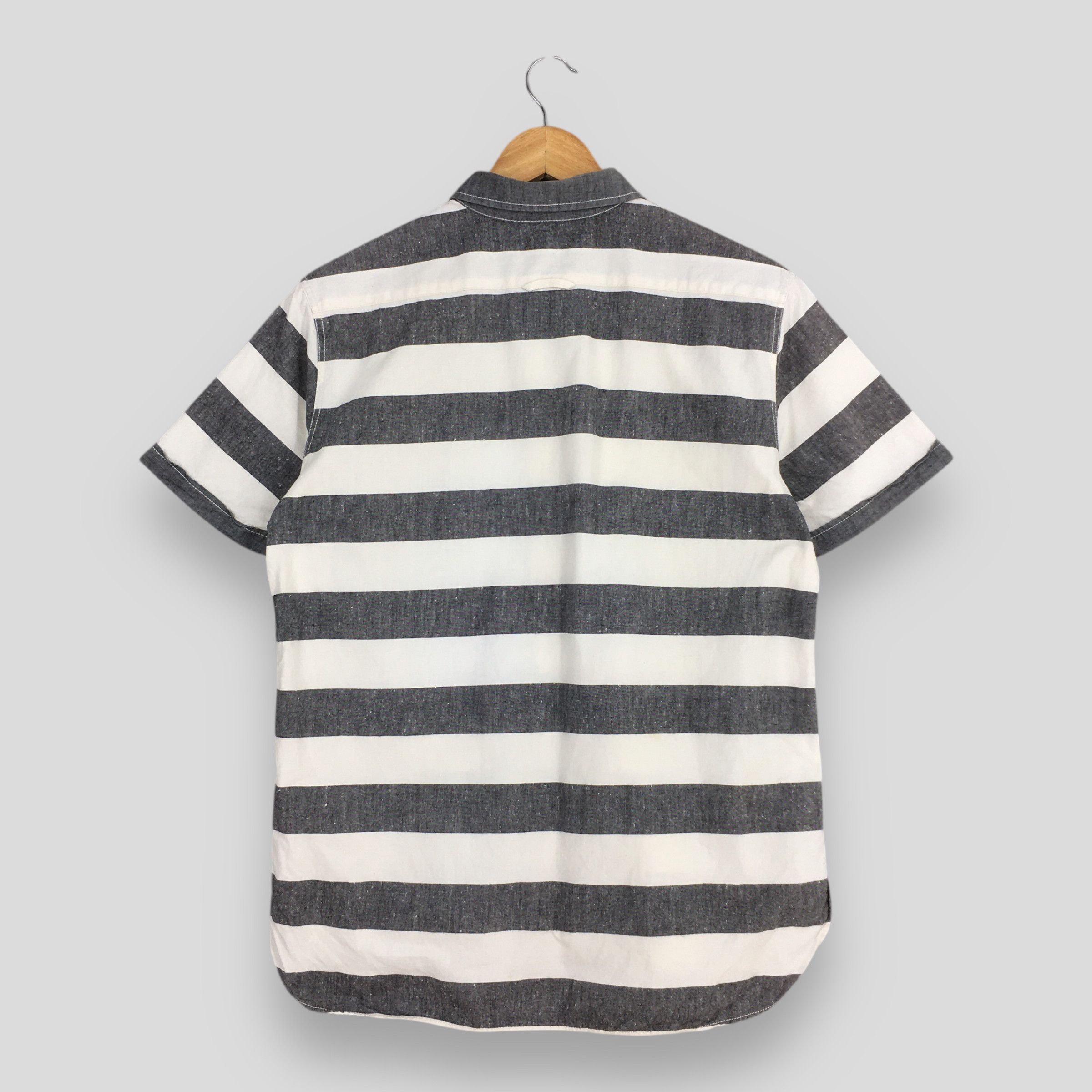 Beams Japan Vintage Beams Japan Prisoner Style Striped Shirt Size US M / EU 48-50 / 2 - 7 Thumbnail