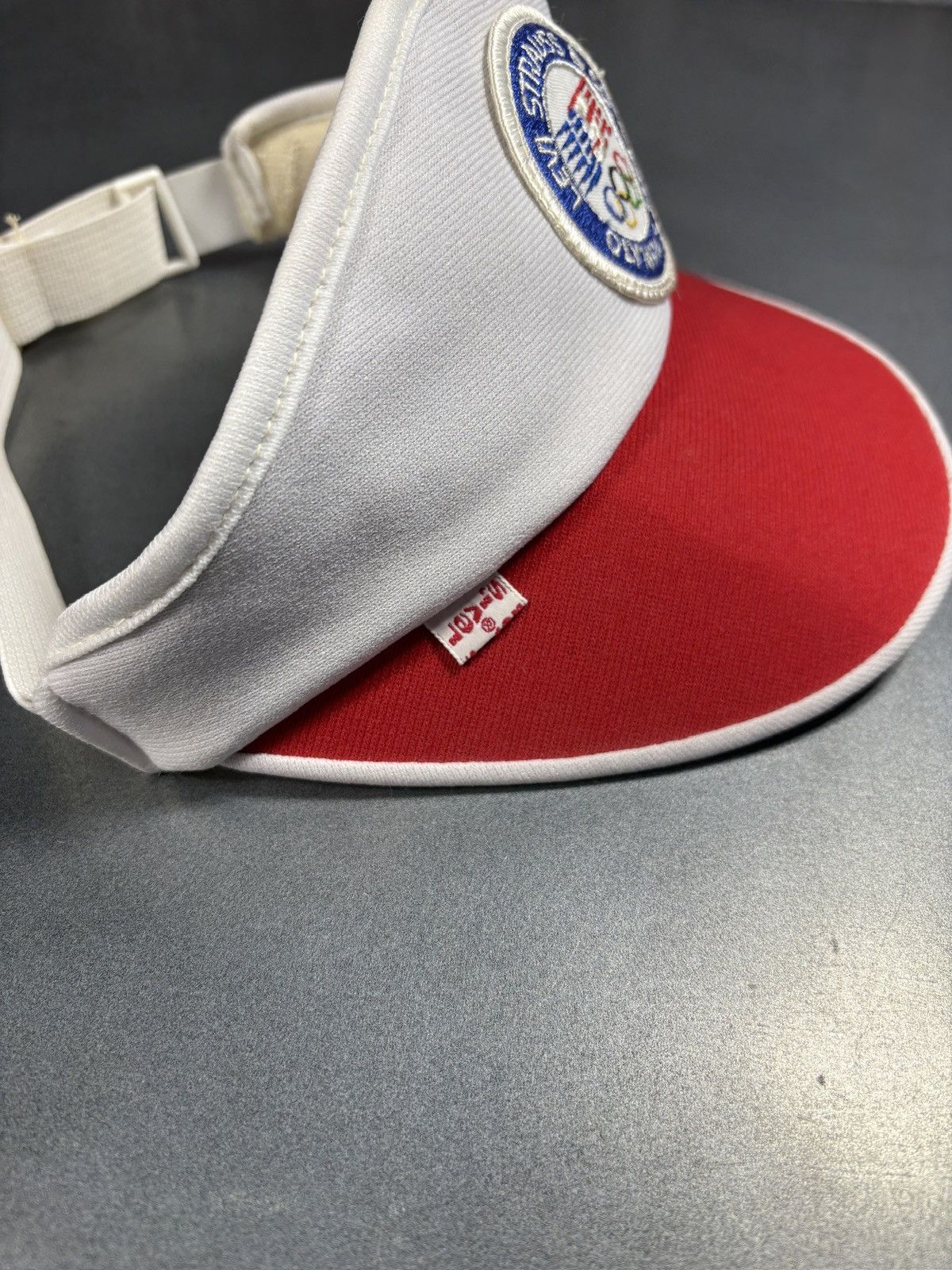 Levi's Levi's 1984 Olympics Visor 1980s Vintage Levis Hat Sport Cap Size ONE SIZE - 6 Thumbnail