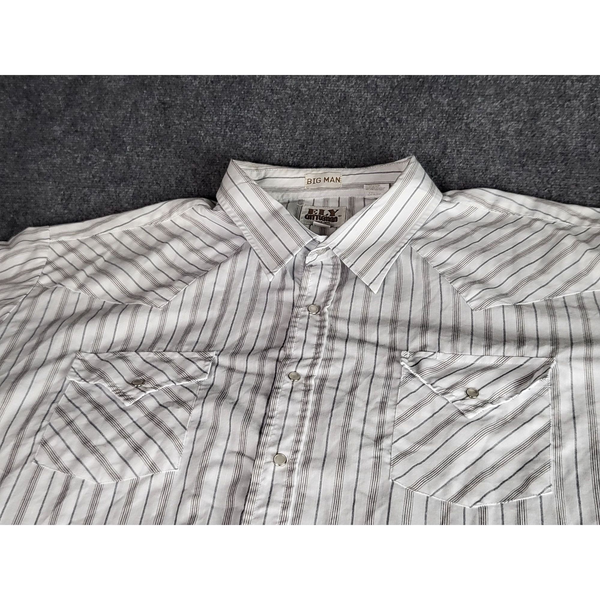 Western Rise Ely Cattleman Pearl Snap Button Down Shirt Men Sz 3XL Big St Size US XXL / EU 58 / 5 - 2 Thumbnail