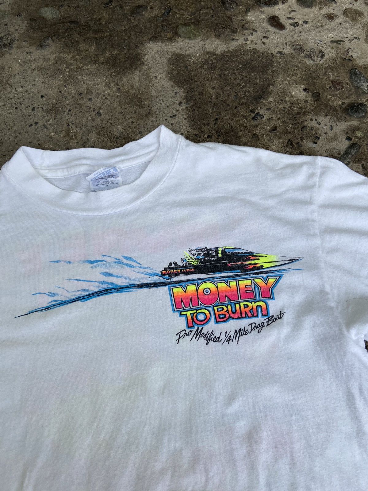 Vintage Vintage money to burn t shirt Size US L / EU 52-54 / 3 - 12 Thumbnail