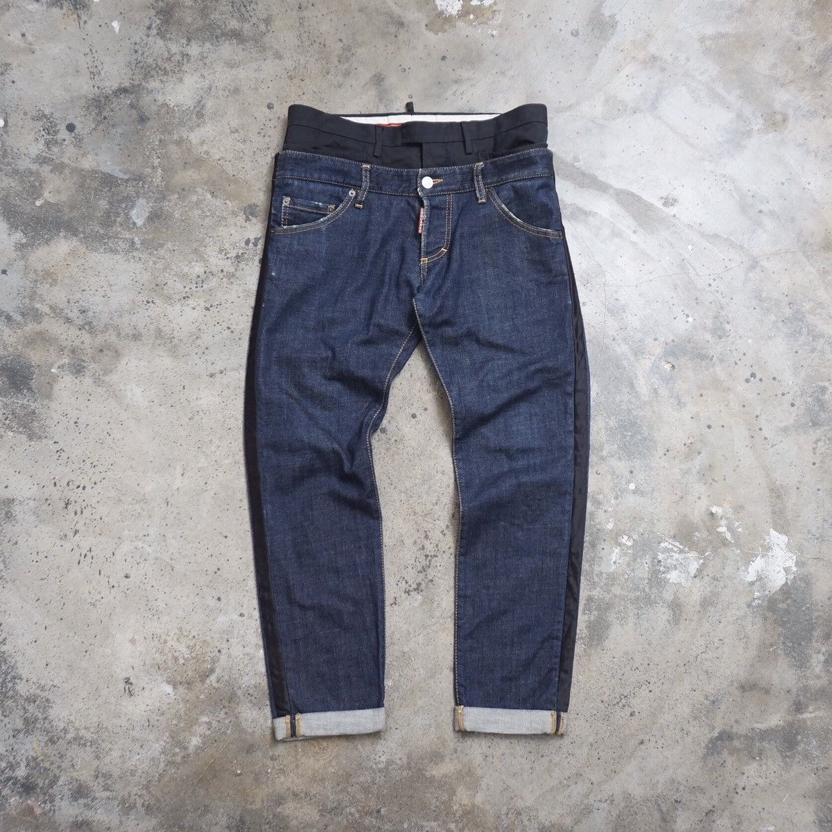 Dsquared double waist denim