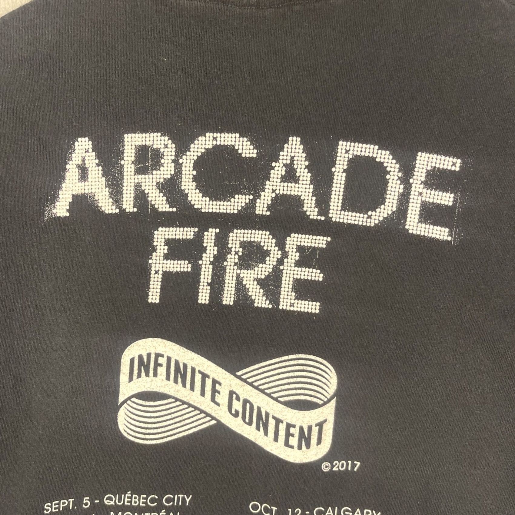 Vintage Arcade Fire Shirt Sz S Black Short Sleeve T-Shirt Men Music Rock 2017 Tour Band Infinite Content Vintage? Size US S / EU 44-46 / 1 - 6 Thumbnail