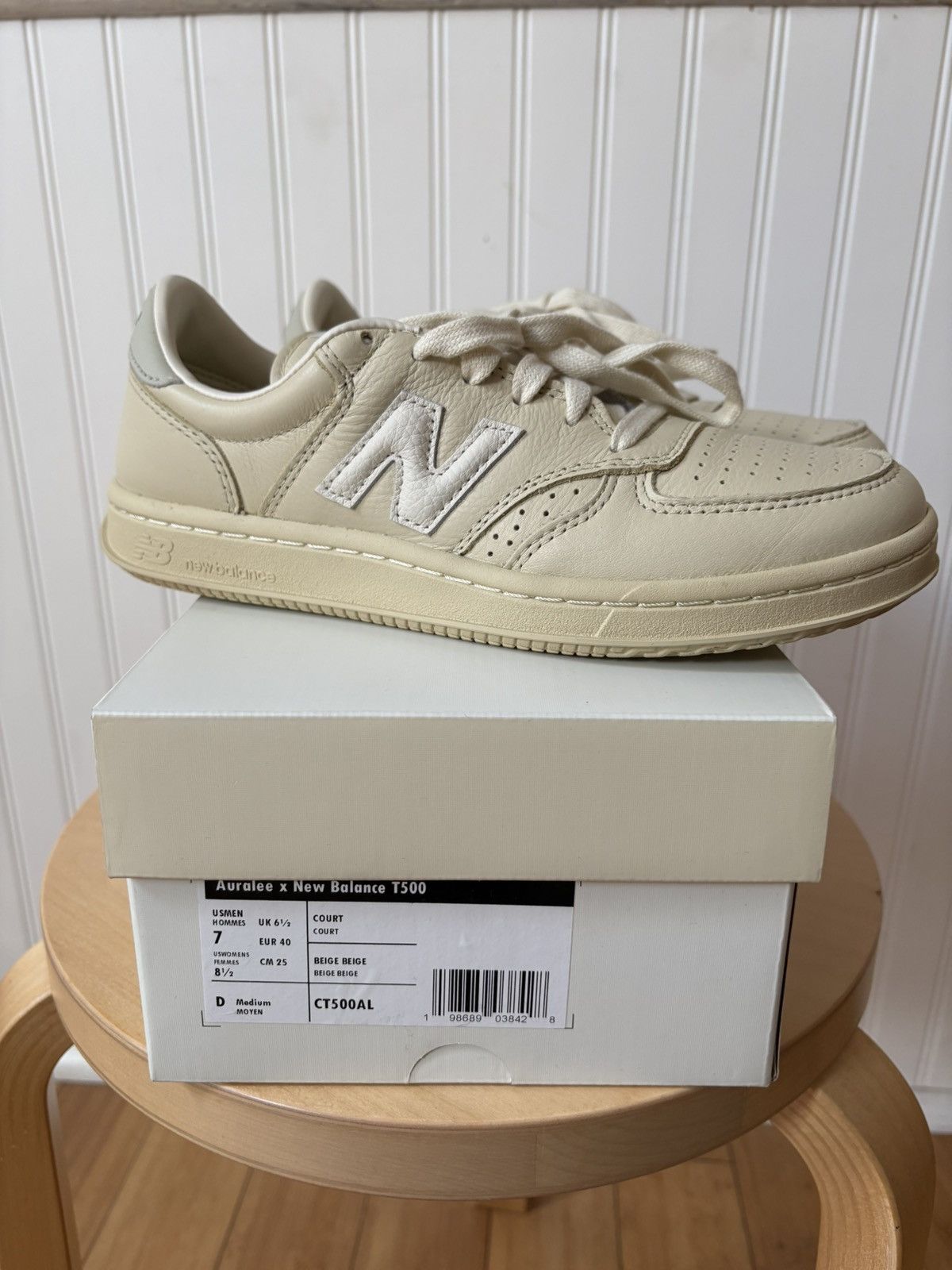 Auralee × New Balance Auralee x New Balance Vintage Ivory t500 size M7/W8.5 Size US 7 / EU 40 - 1 Thumbnail
