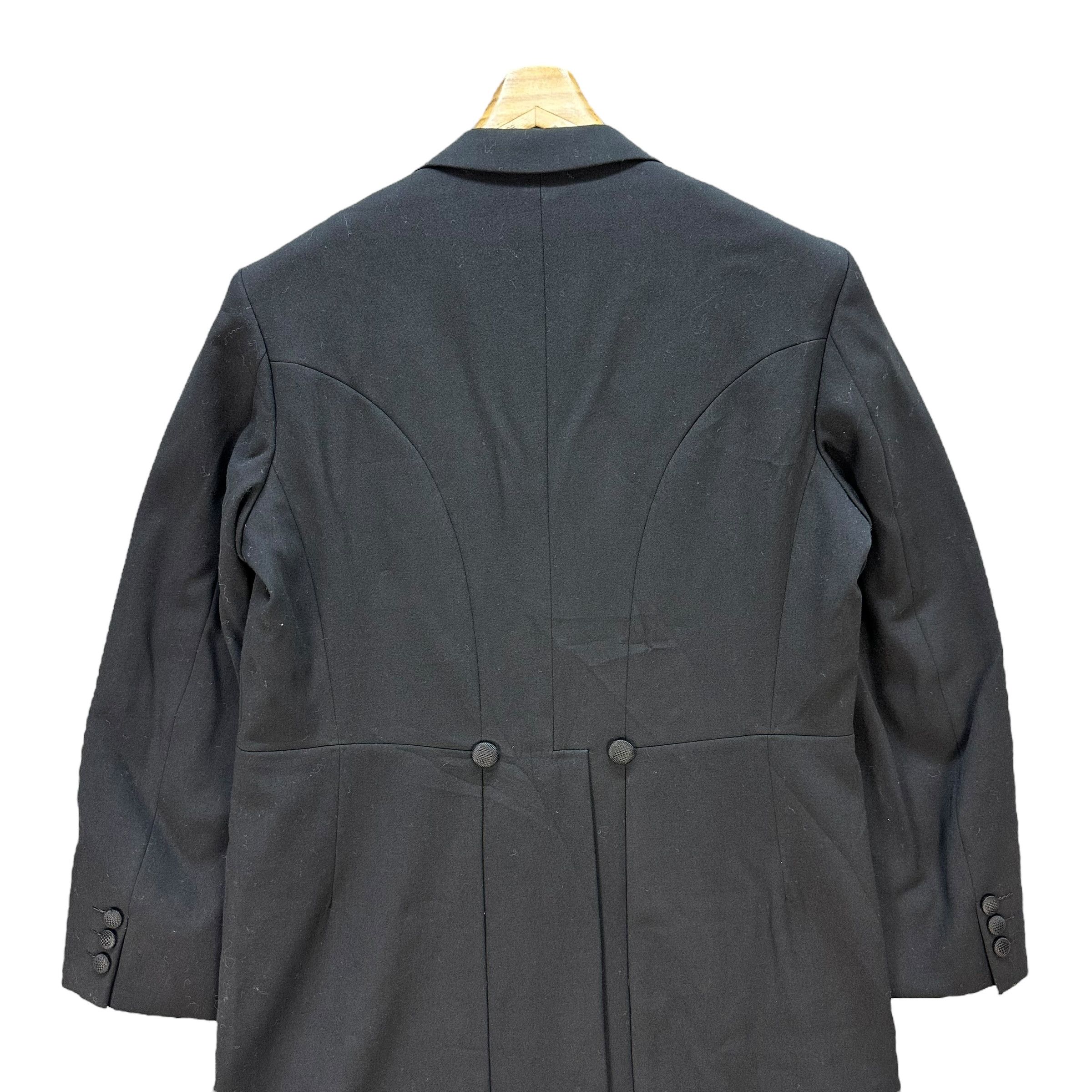 Vintage NOBLE LEBEN Magee Black Wool Morning Coat #A72-1747 Size US M / EU 48-50 / 2 - 13 Thumbnail