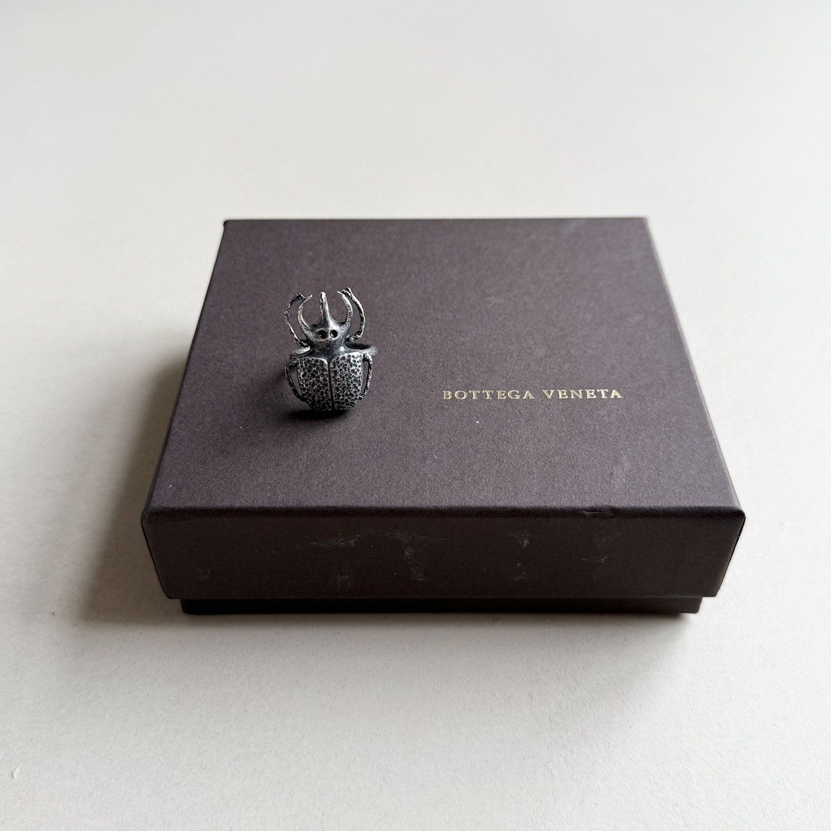 Bottega Veneta Bottega Veneta Silver Beetle Ring Size ONE SIZE - 2 Thumbnail