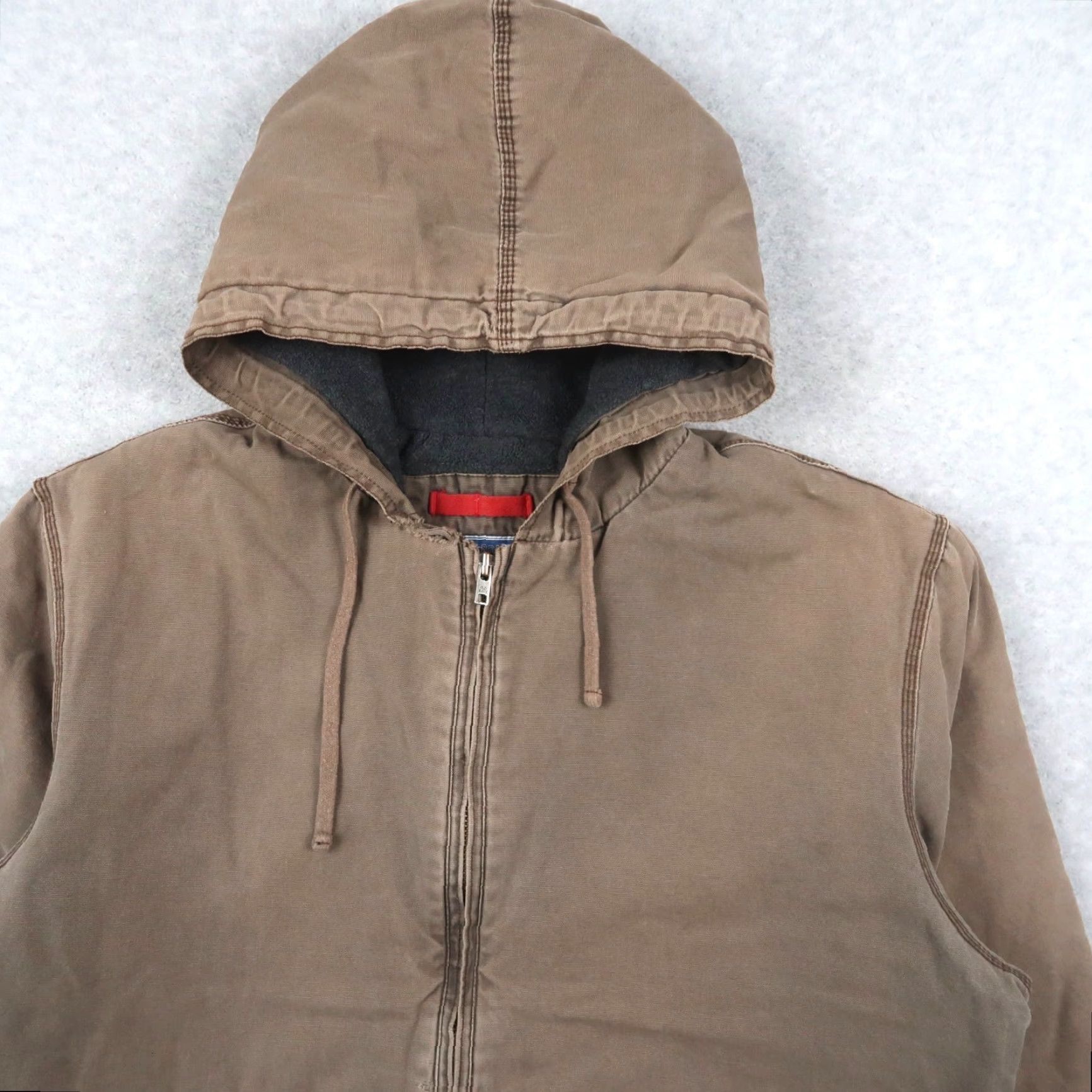 Old Navy VINTAGE Old Navy Workwear Jacket Men XL Brown Full Zip Fleece Lined Distressed Size US XL / EU 56 / 4 - 3 Thumbnail