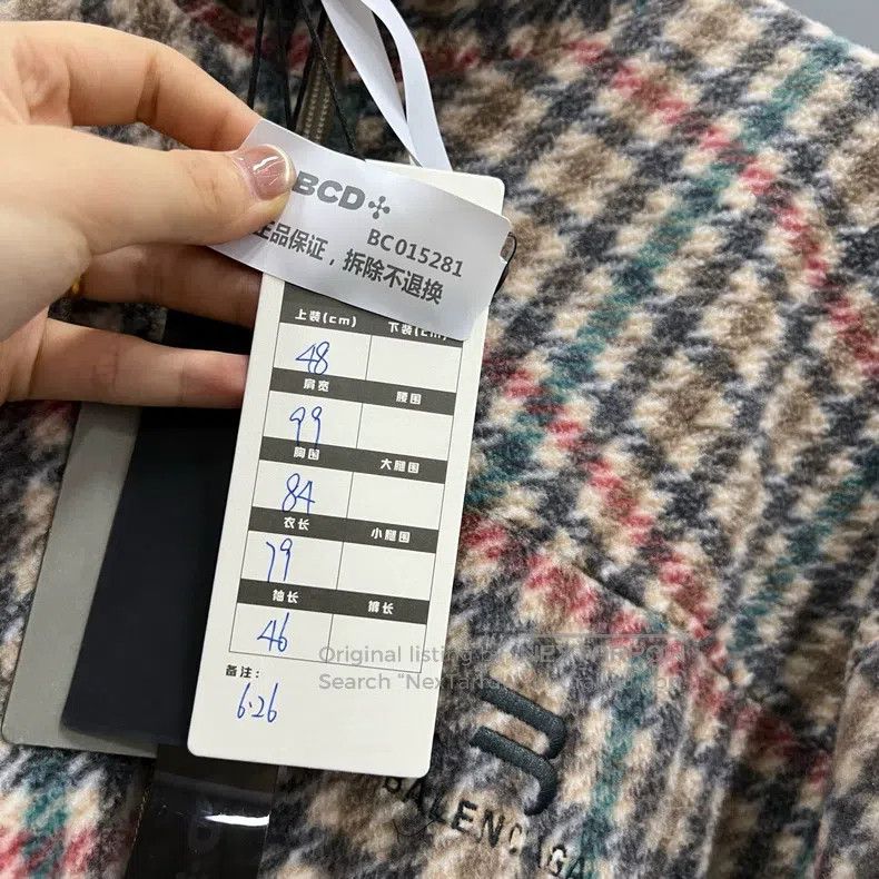 Balenciaga Balenciaga Double Hook Plaid Embroidered Jacket Size US M / EU 48-50 / 2 - 6 Thumbnail
