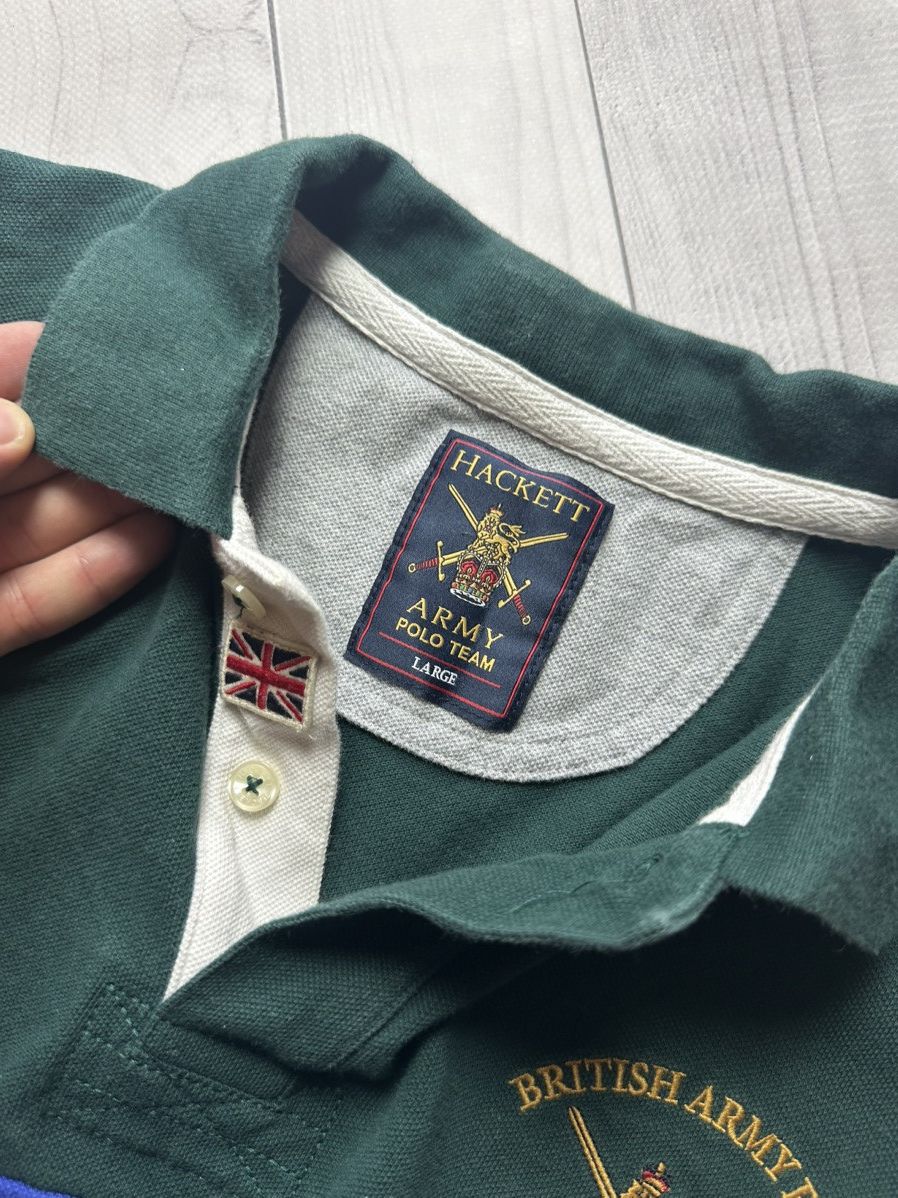 Hackett Vintage Hackett rugby jersey Army polo size L green logo Size US L / EU 52-54 / 3 - 3 Thumbnail