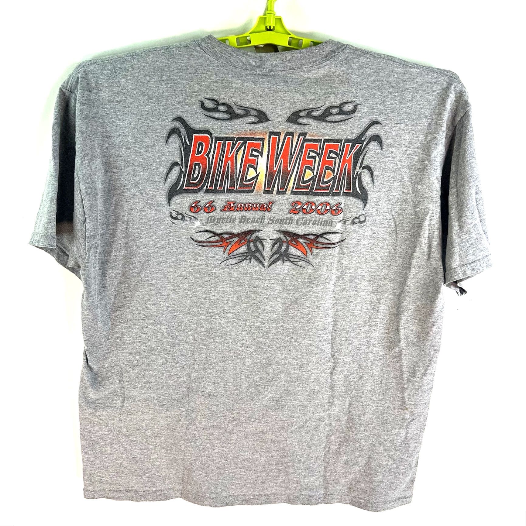 Gildan VINTAGE Myrtle Beach SC 66th Bike Week 2006 T-Shirt Gray XL Nike Size US XL / EU 56 / 4 - 5 Thumbnail