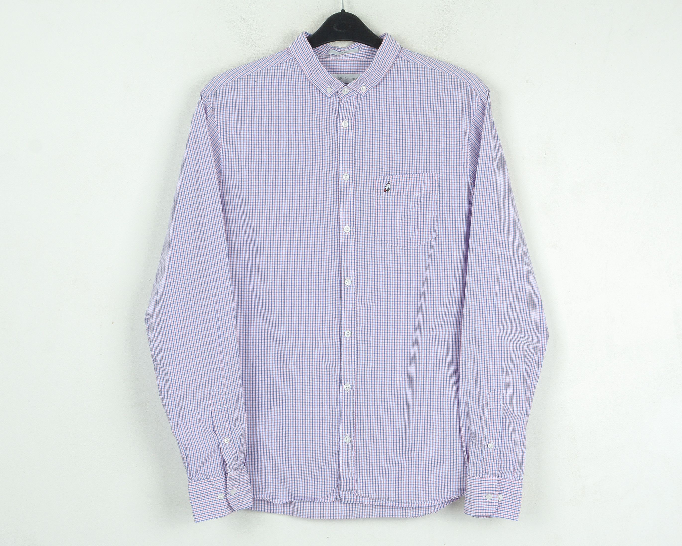 Peak Performance Men's Casual Slim Shirt Check Tartan Long Sleeve Button Top Size US XL / EU 56 / 4 - 1 Thumbnail