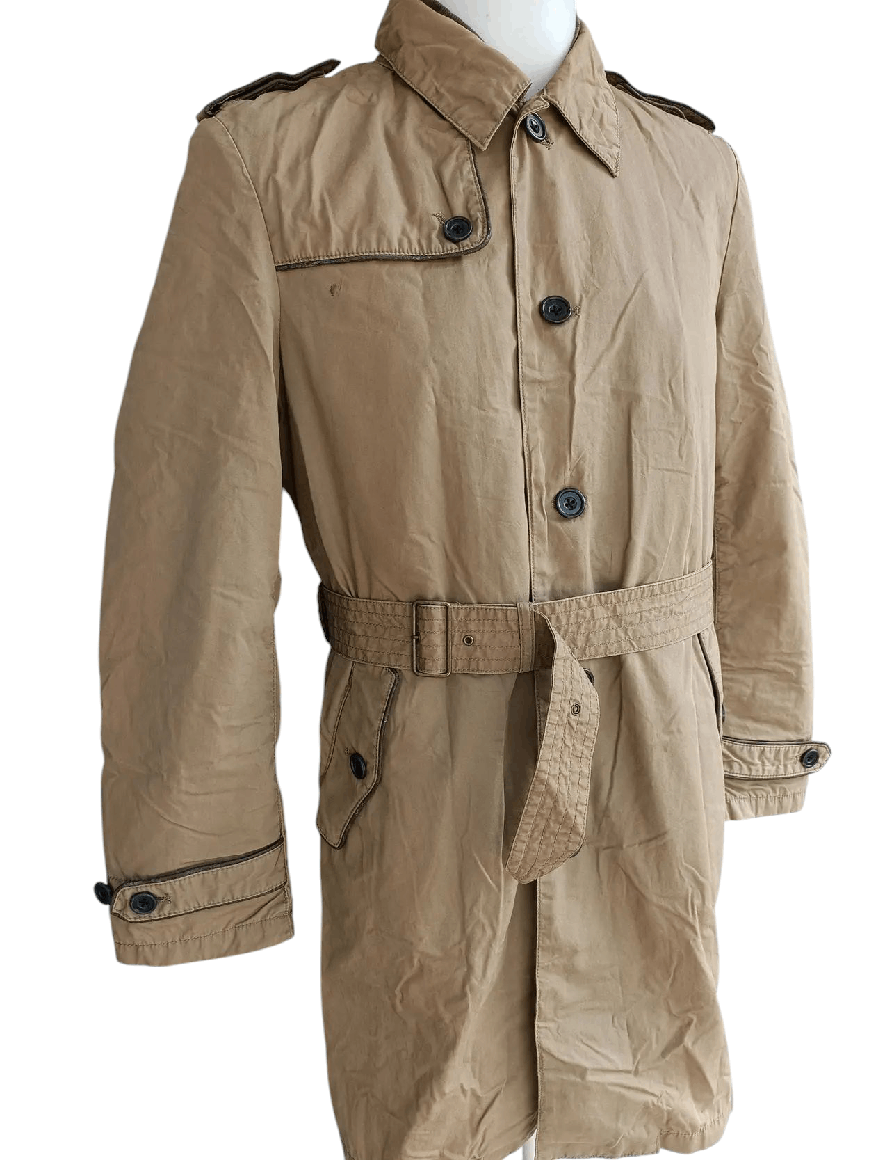 PPFM × Vintage × Vision Streetwear RARE 💥 PPFM Trench Coat Single Breasted Jacket FR015 Size US L / EU 52-54 / 3 - 3 Thumbnail