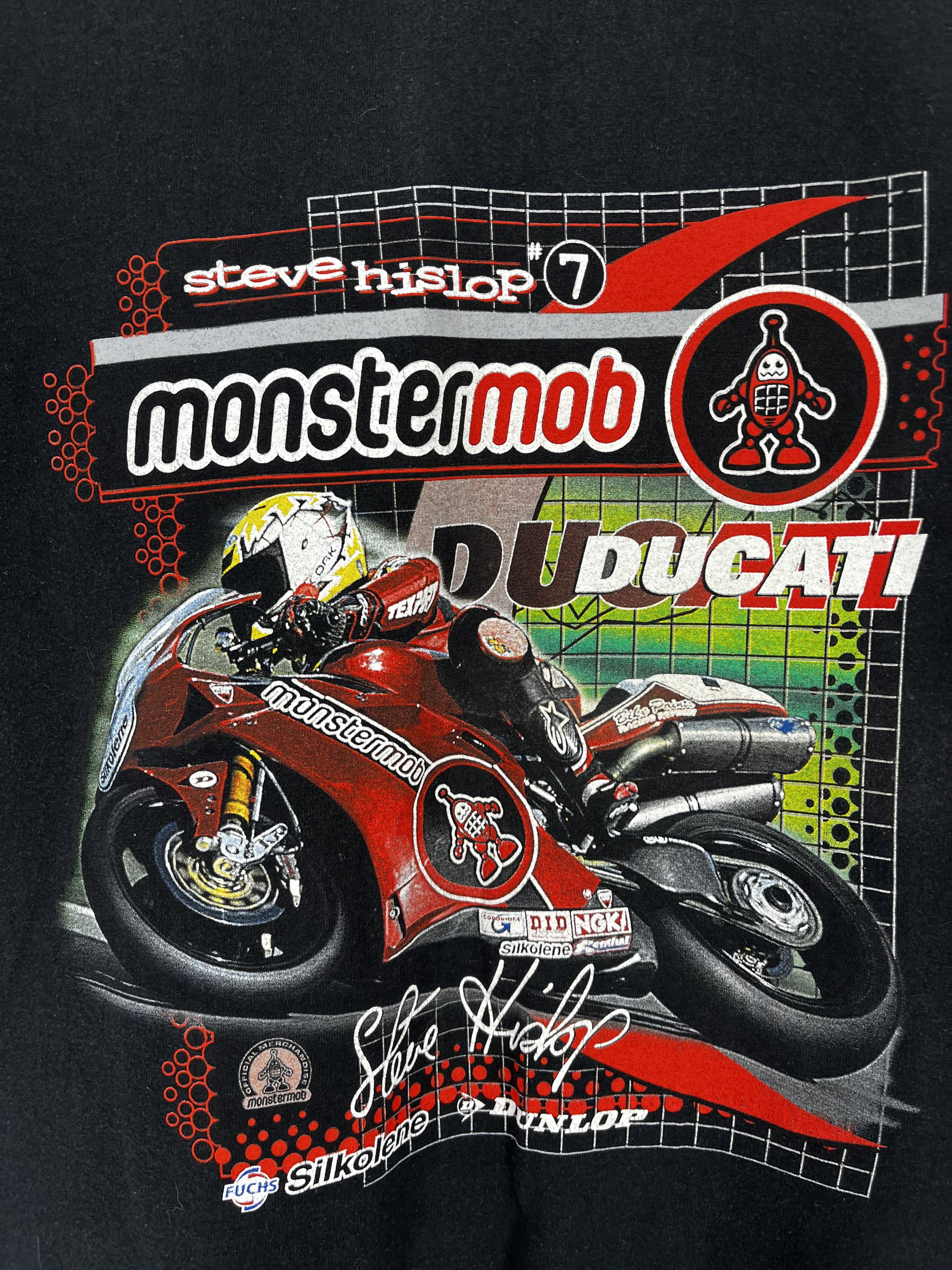 Ducati Vintage Ducati Steve Hislop Monster Mob UK Superbike RacingM Size US M / EU 48-50 / 2 - 8 Thumbnail