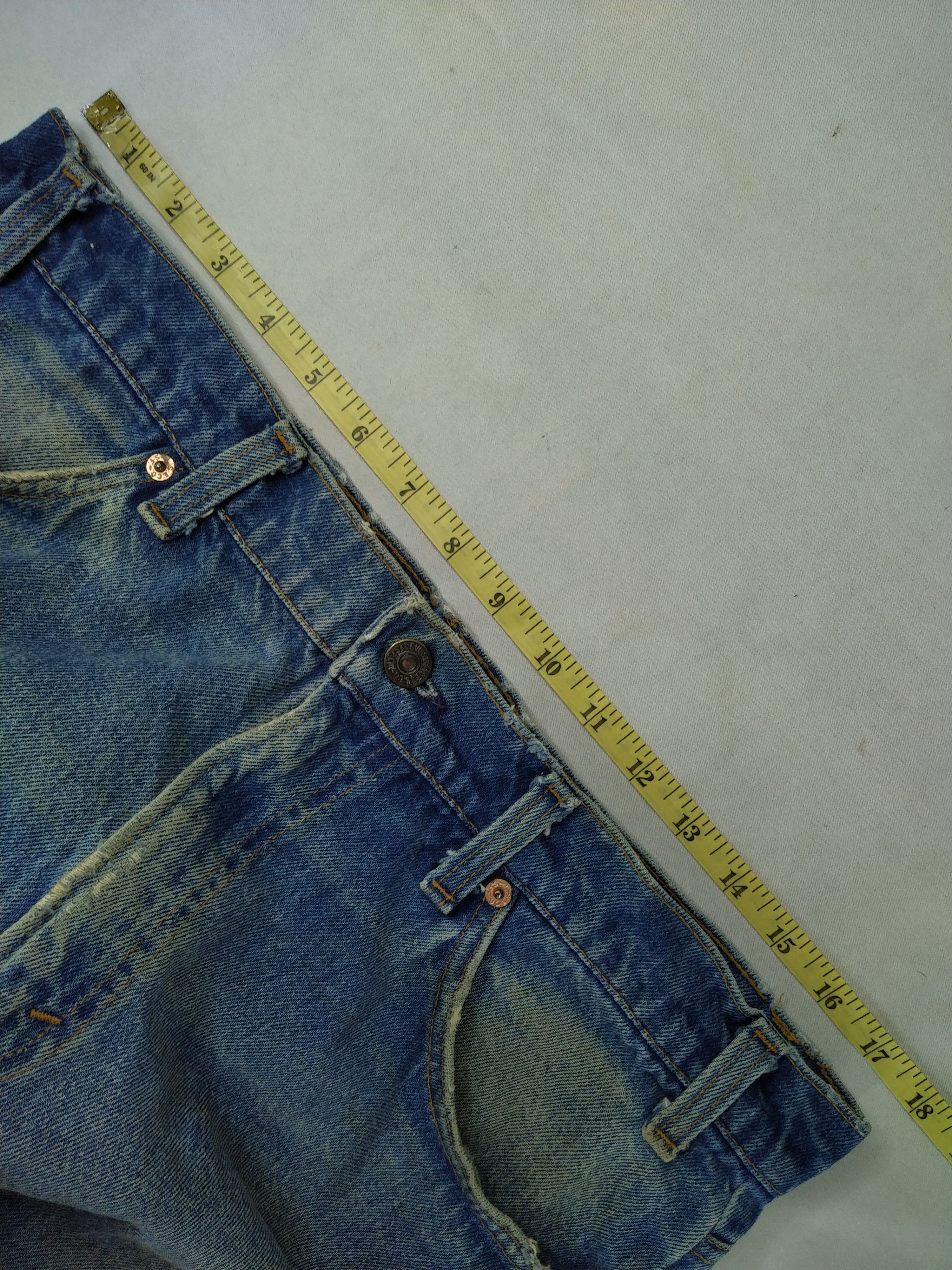 Levi's Distressed Vintage Levi's USA Denim 35x28.5 -JN278 Size US 35 - 5 Thumbnail
