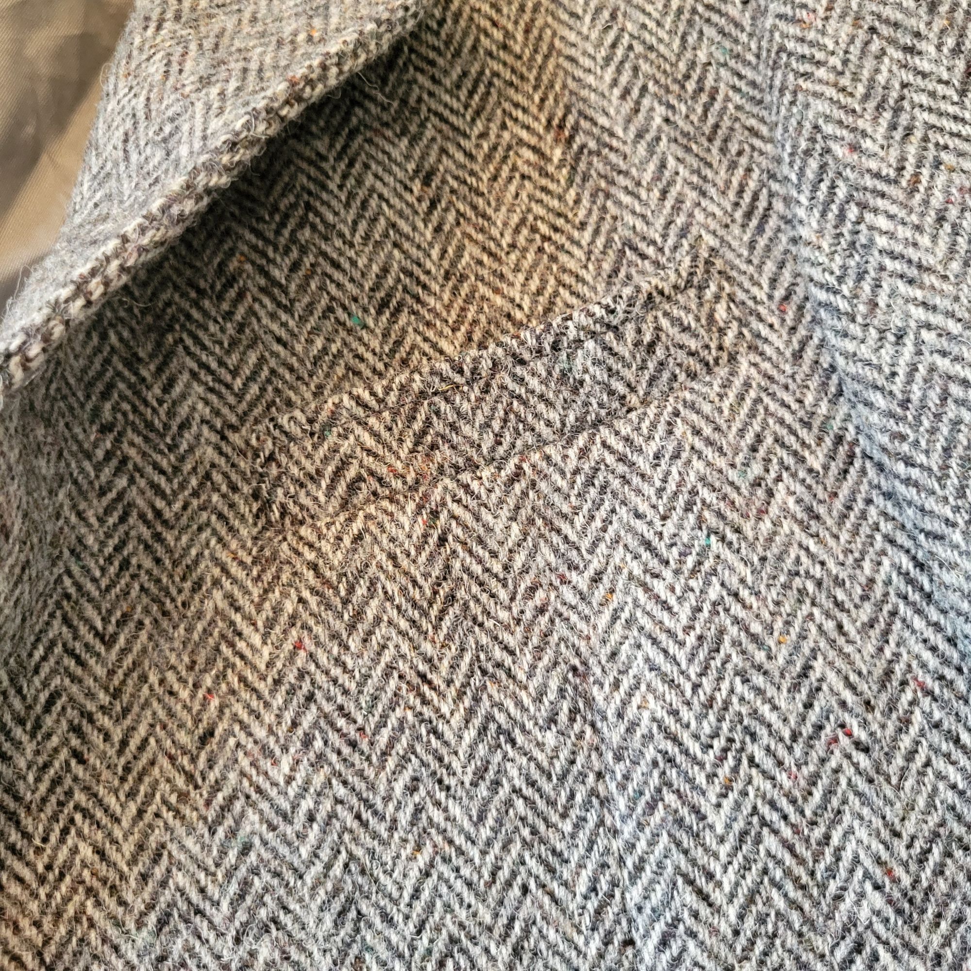 Harris Tweed Harris Tweed Handwoven Wool Blazer Jacket Herringbone USA Vi Size 40R - 10 Thumbnail