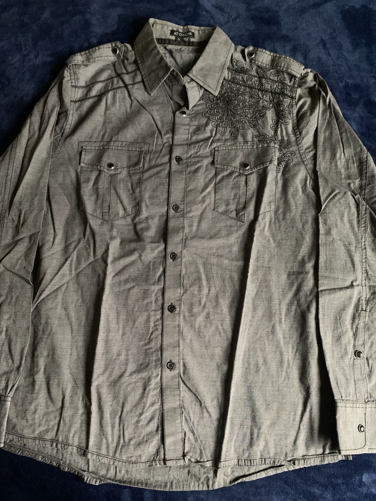 Other At Collins button up mens western cowboy fashion Size US L / EU 52-54 / 3 - 1 Thumbnail